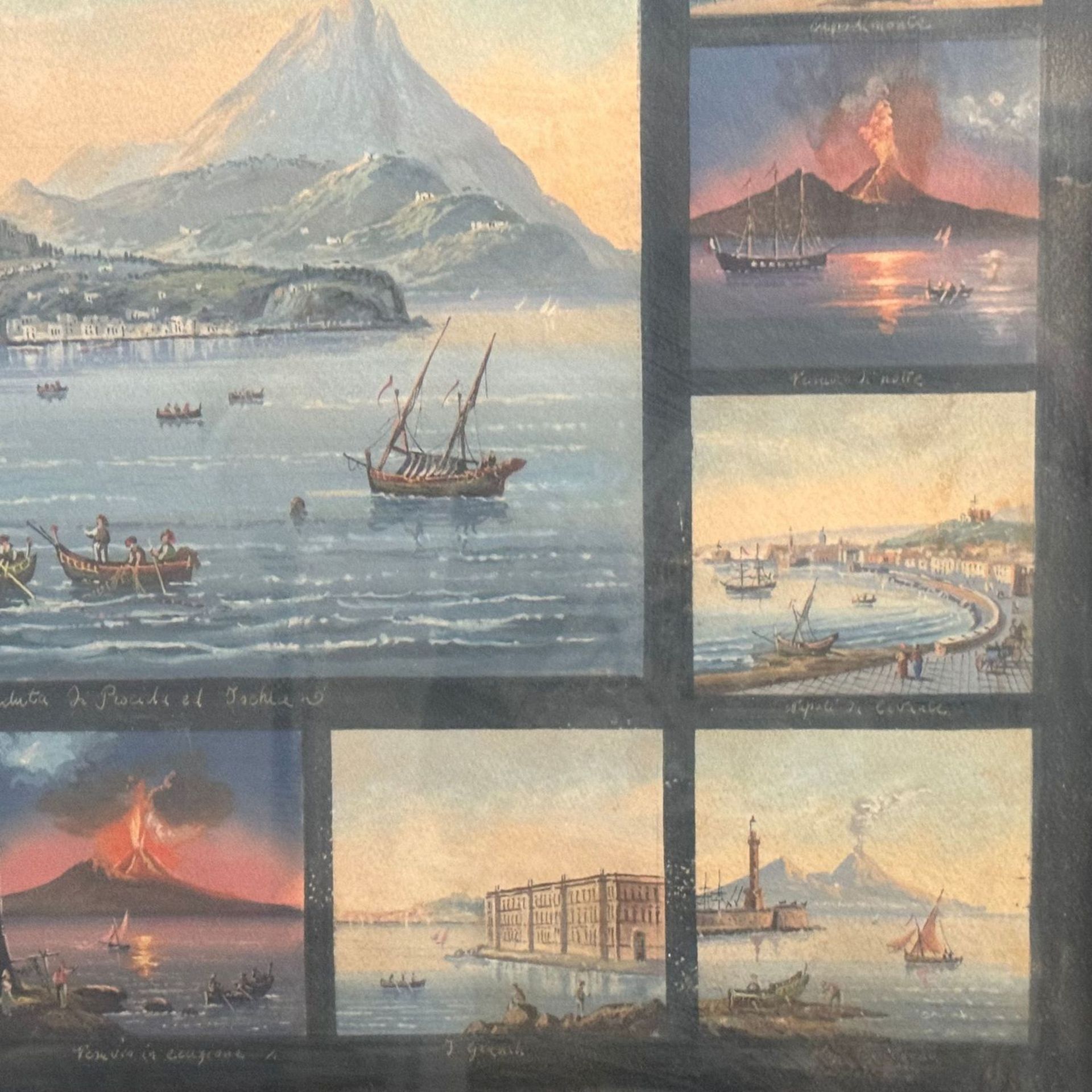 Grouping of 17 miniatures portraying Naples and its surroundings - Bild 4 aus 8
