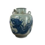 Ancient Chinese maiolica vase