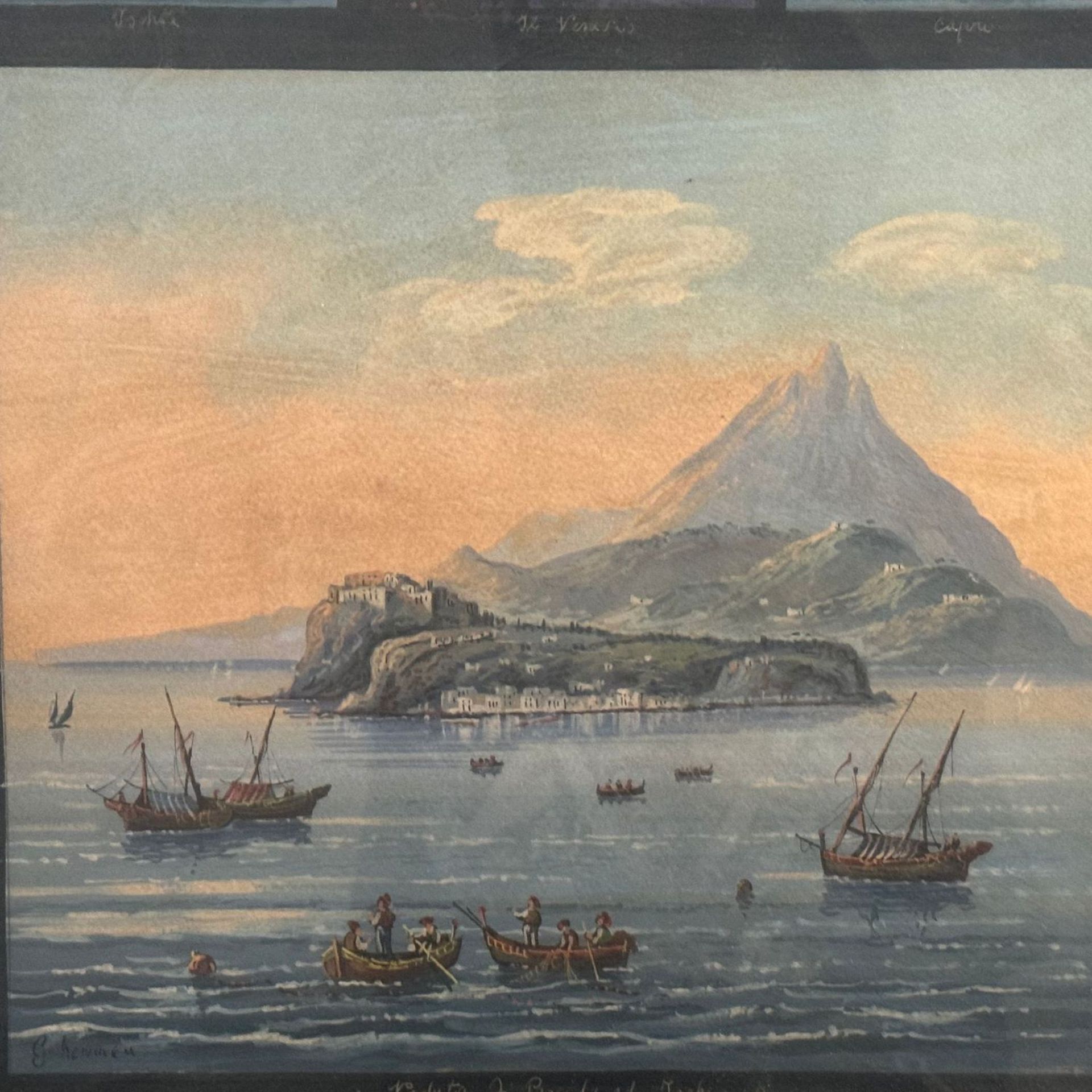 Grouping of 17 miniatures portraying Naples and its surroundings - Bild 7 aus 8