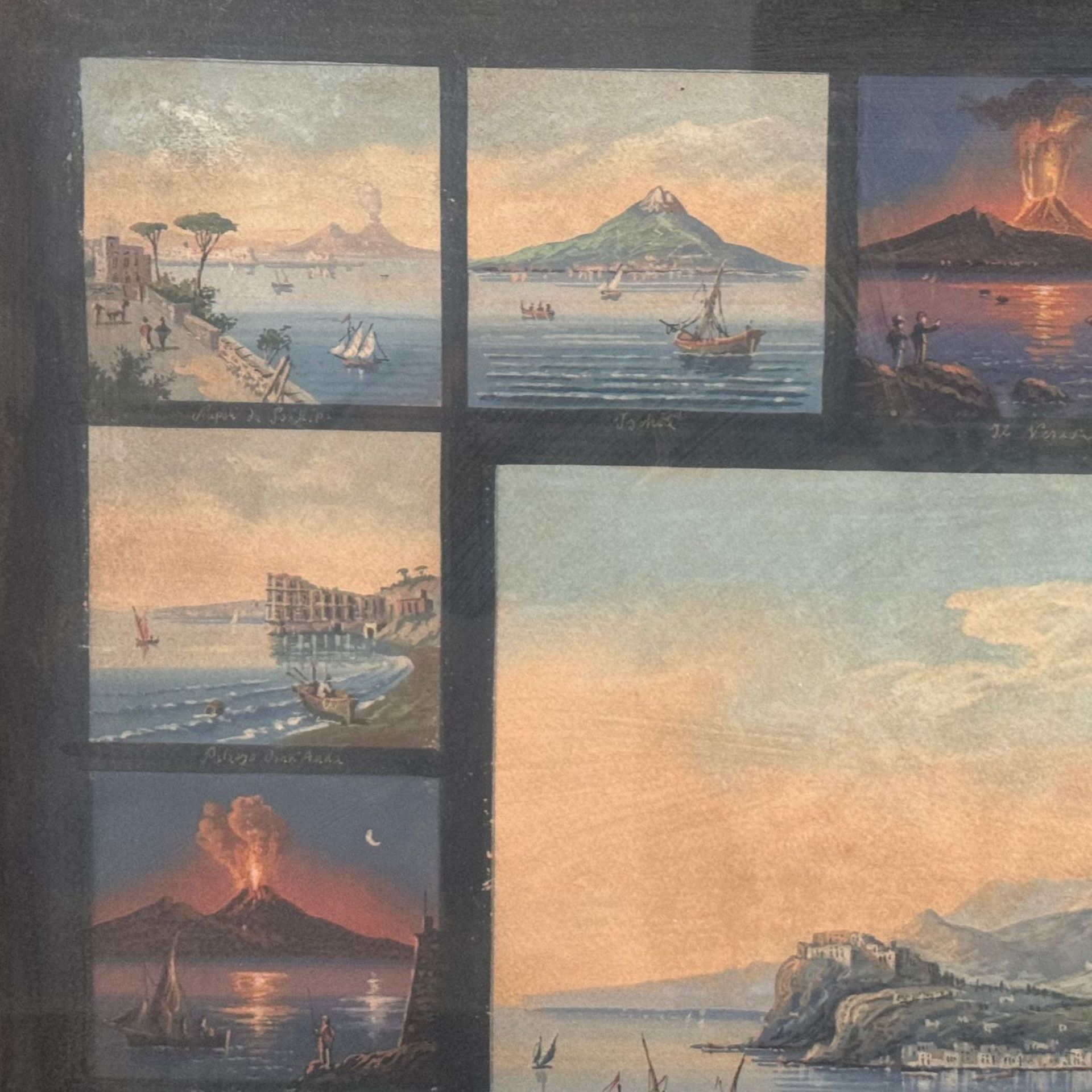 Grouping of 17 miniatures portraying Naples and its surroundings - Bild 2 aus 8