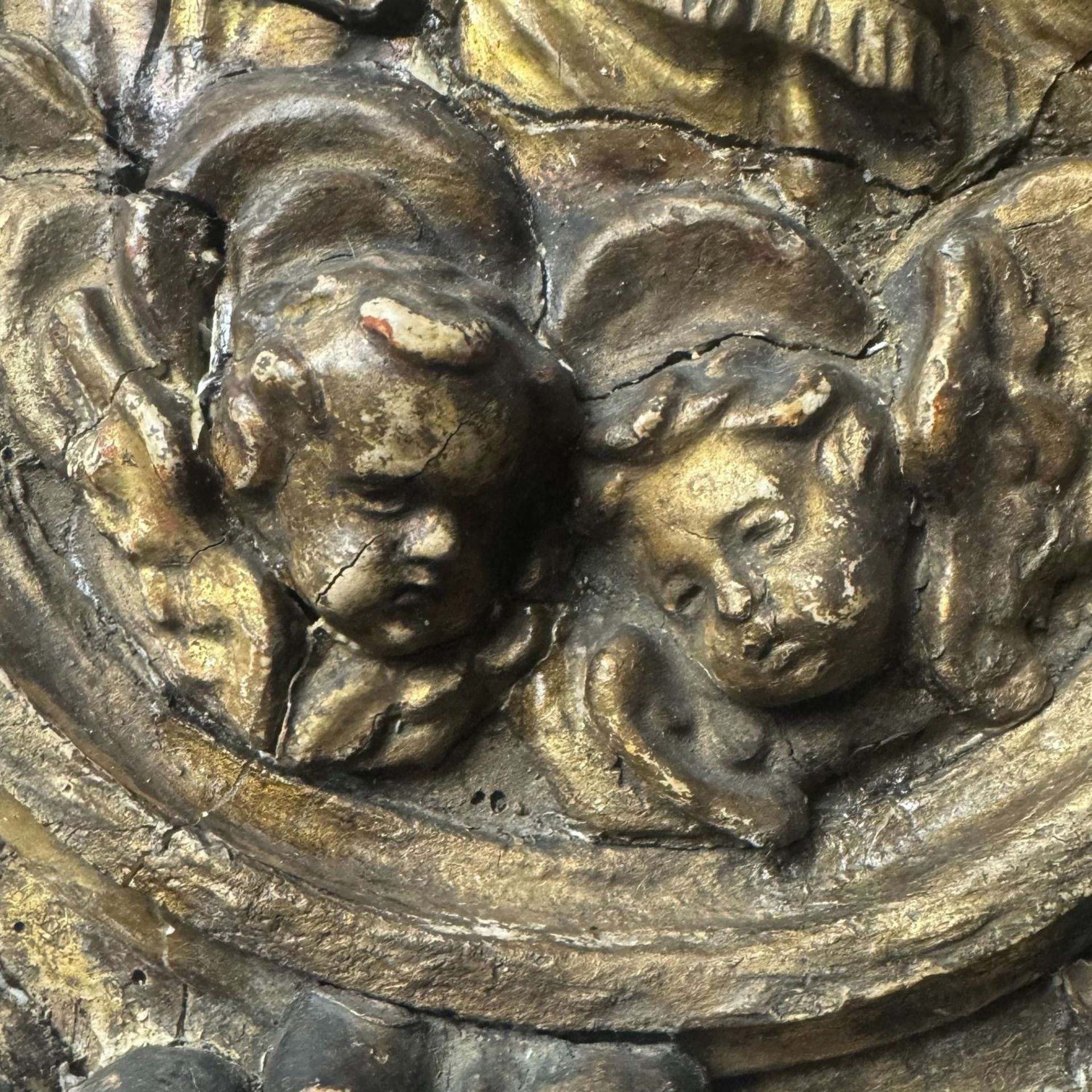 Saint Joseph with child and Cherubs - Image 3 of 9