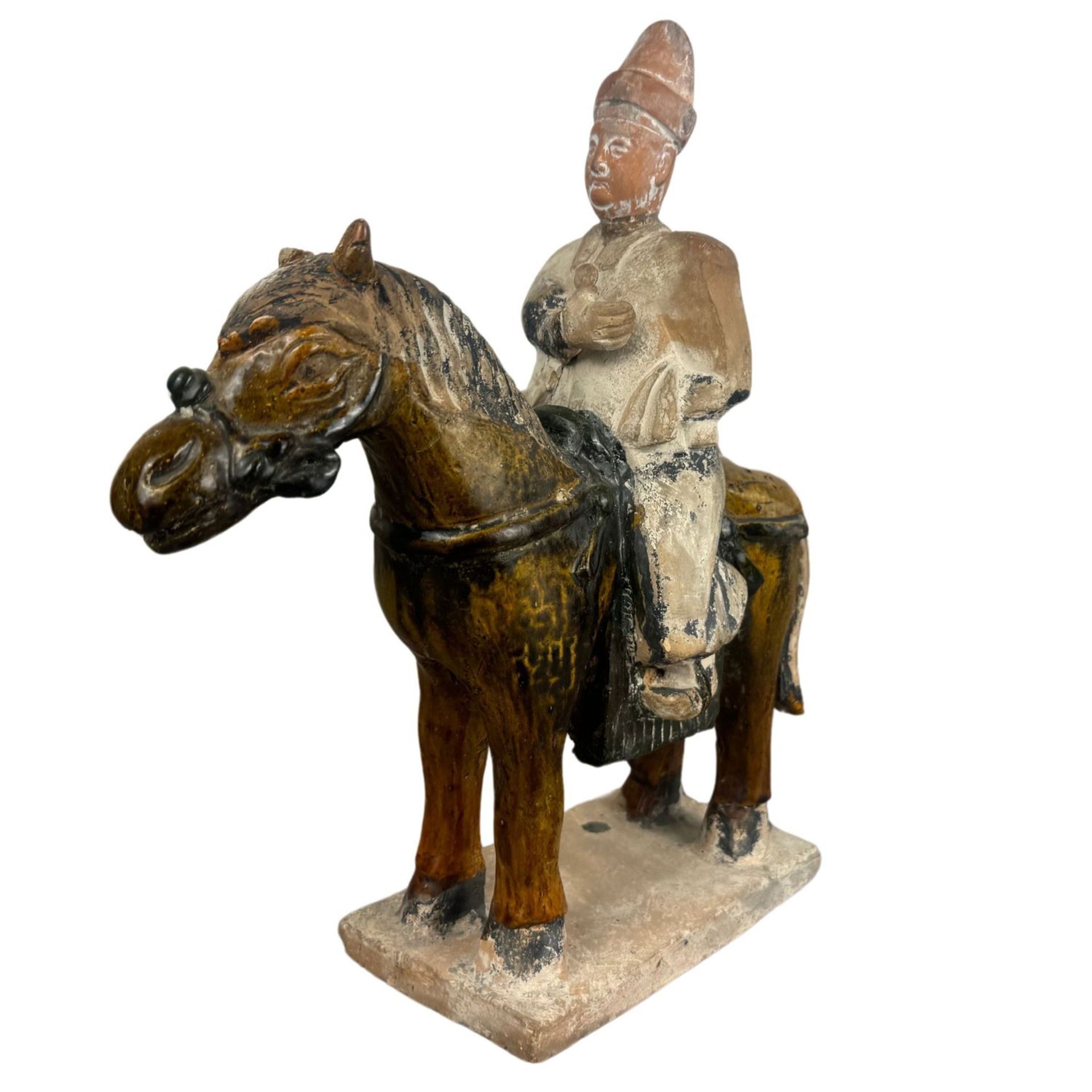 Horse with a Chinese figure - Bild 2 aus 7