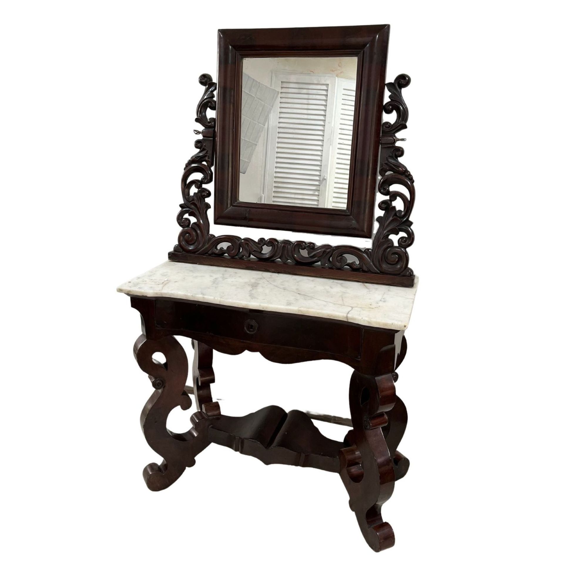 Dressing table with mirror - Toeletta - Image 4 of 6