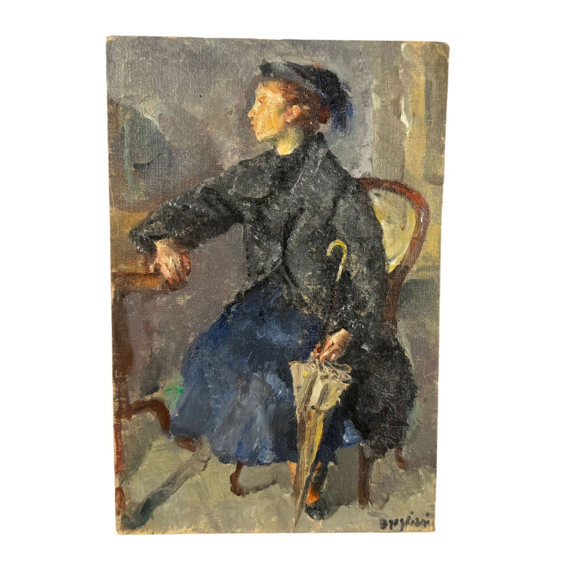  A. Bresciani - Woman with a parasol