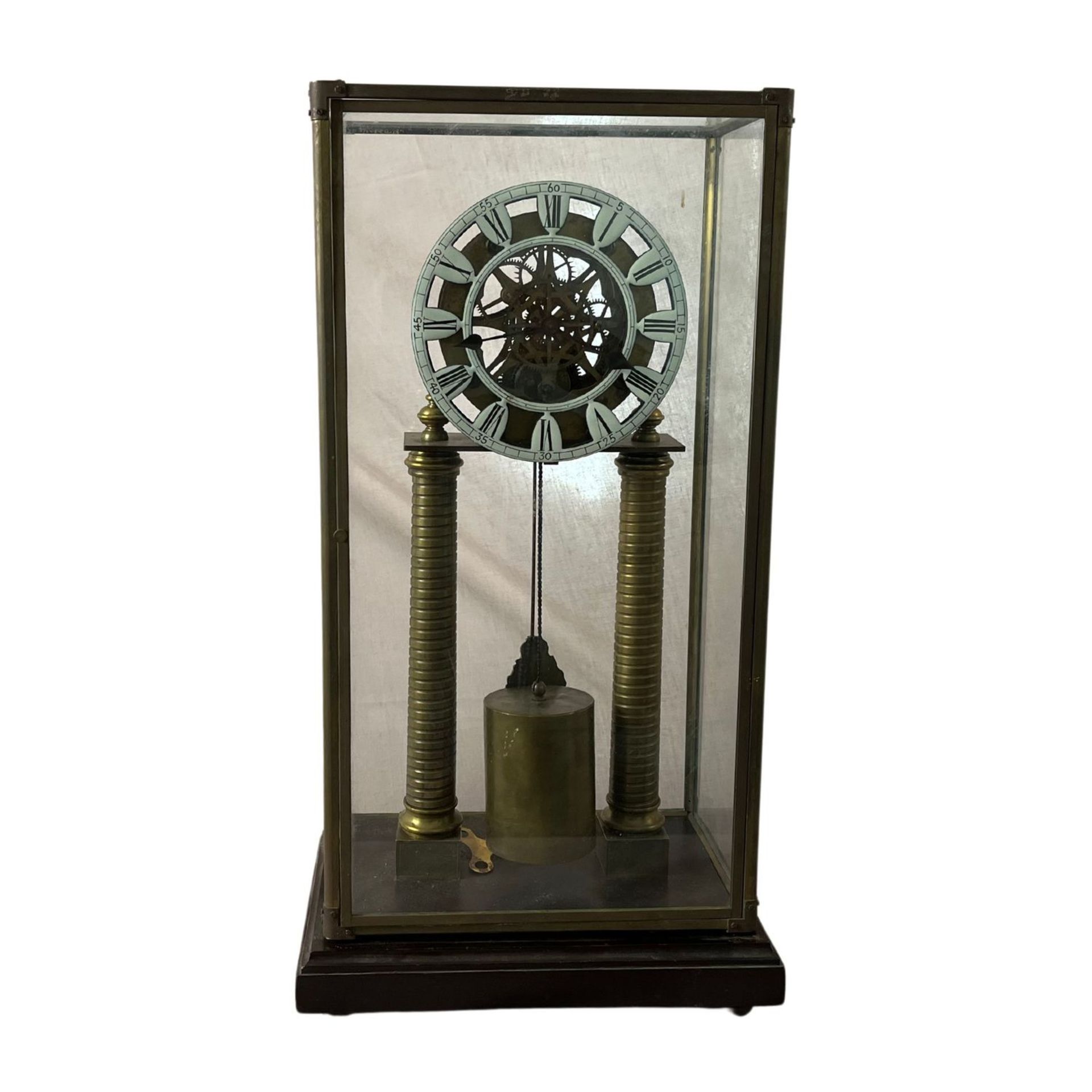 Skeletonized pendulum clock