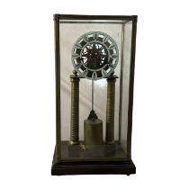 Skeletonized pendulum clock