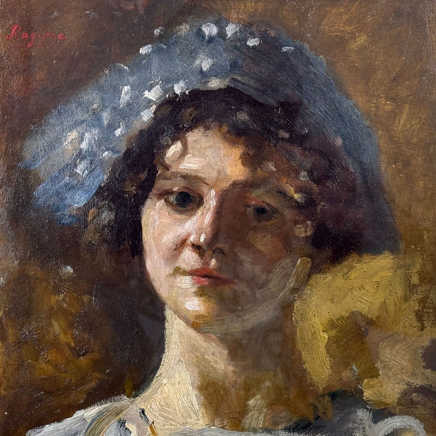 Portrait of a Woman - R. Ragione - Image 3 of 5