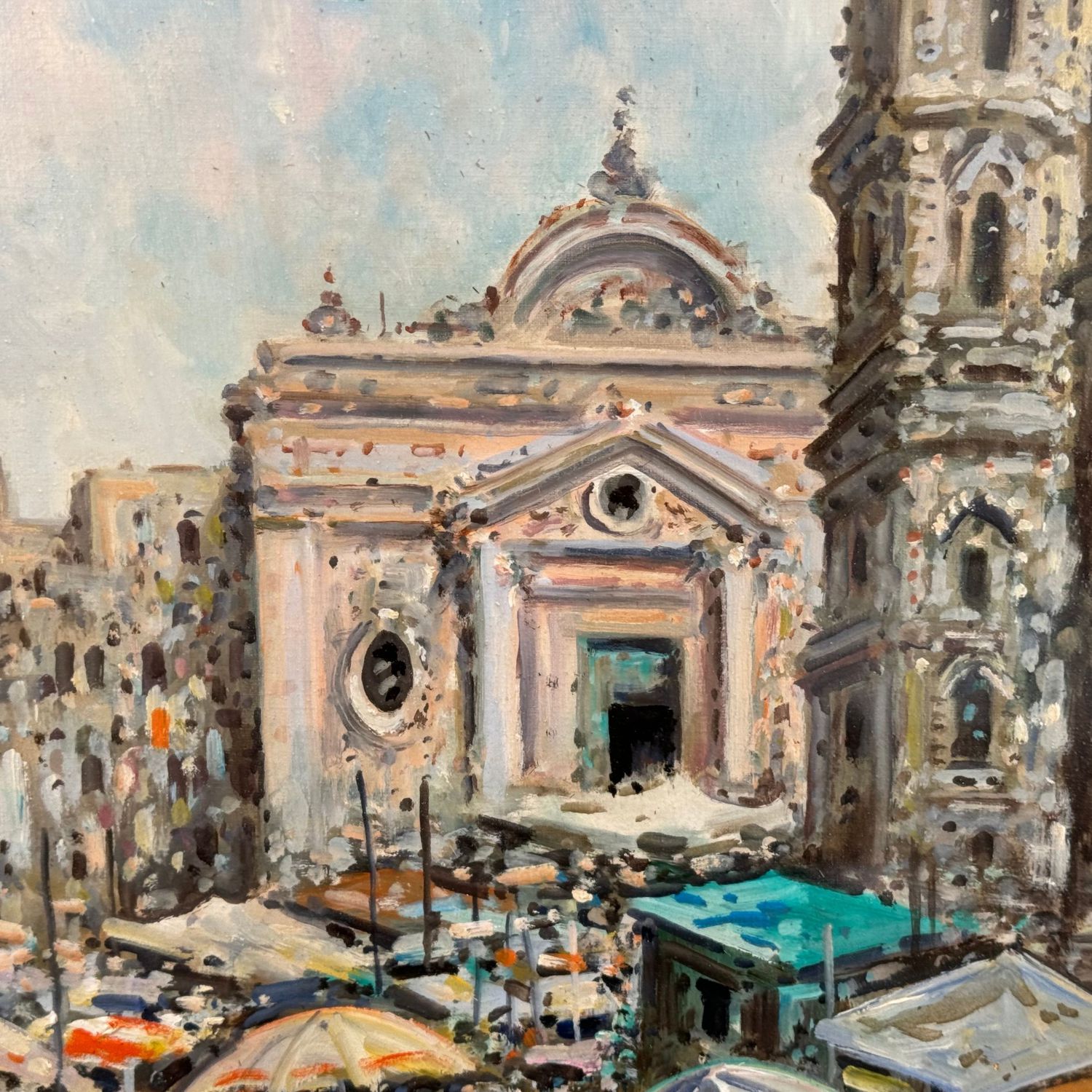 Market Scene in Naples (Piazza del Carmine) - A. Radice (1913) - Image 4 of 9