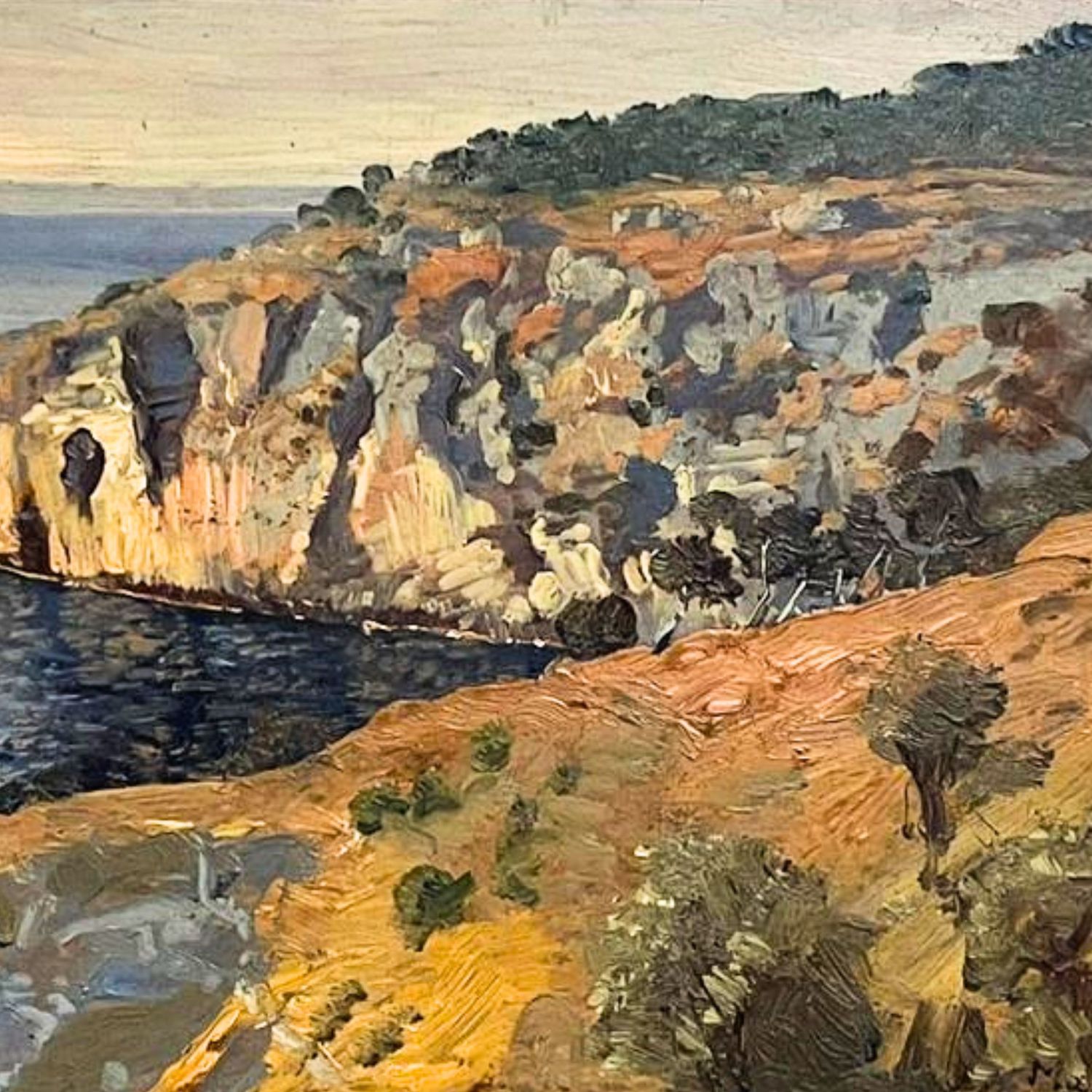 Cliff by the Sea - Max Roeder (1866 - 1947) - Image 5 of 5