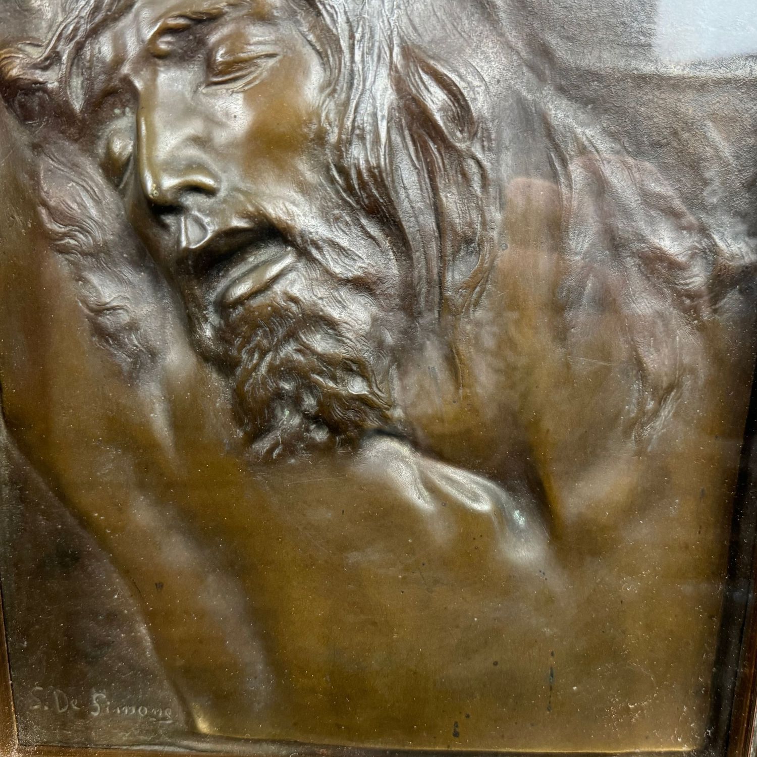 Face of Christ - S. De Simone (1867) - Image 5 of 8