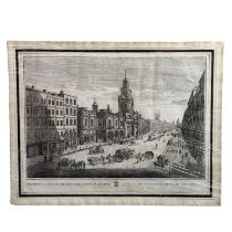 Engraving "view of the Royal Exchange in London"