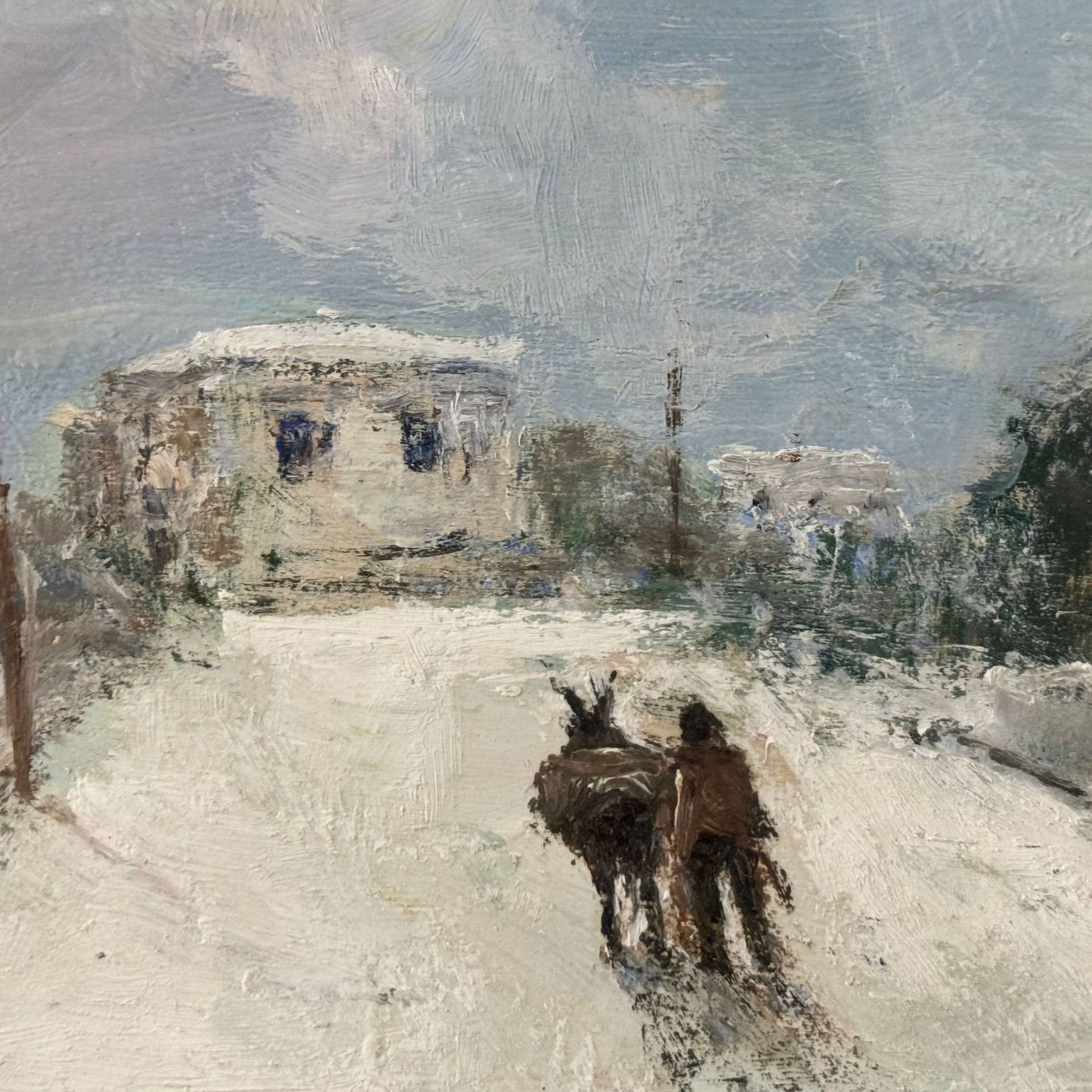 Country road with figure and donkey - G. Bocchetti - Bild 2 aus 6