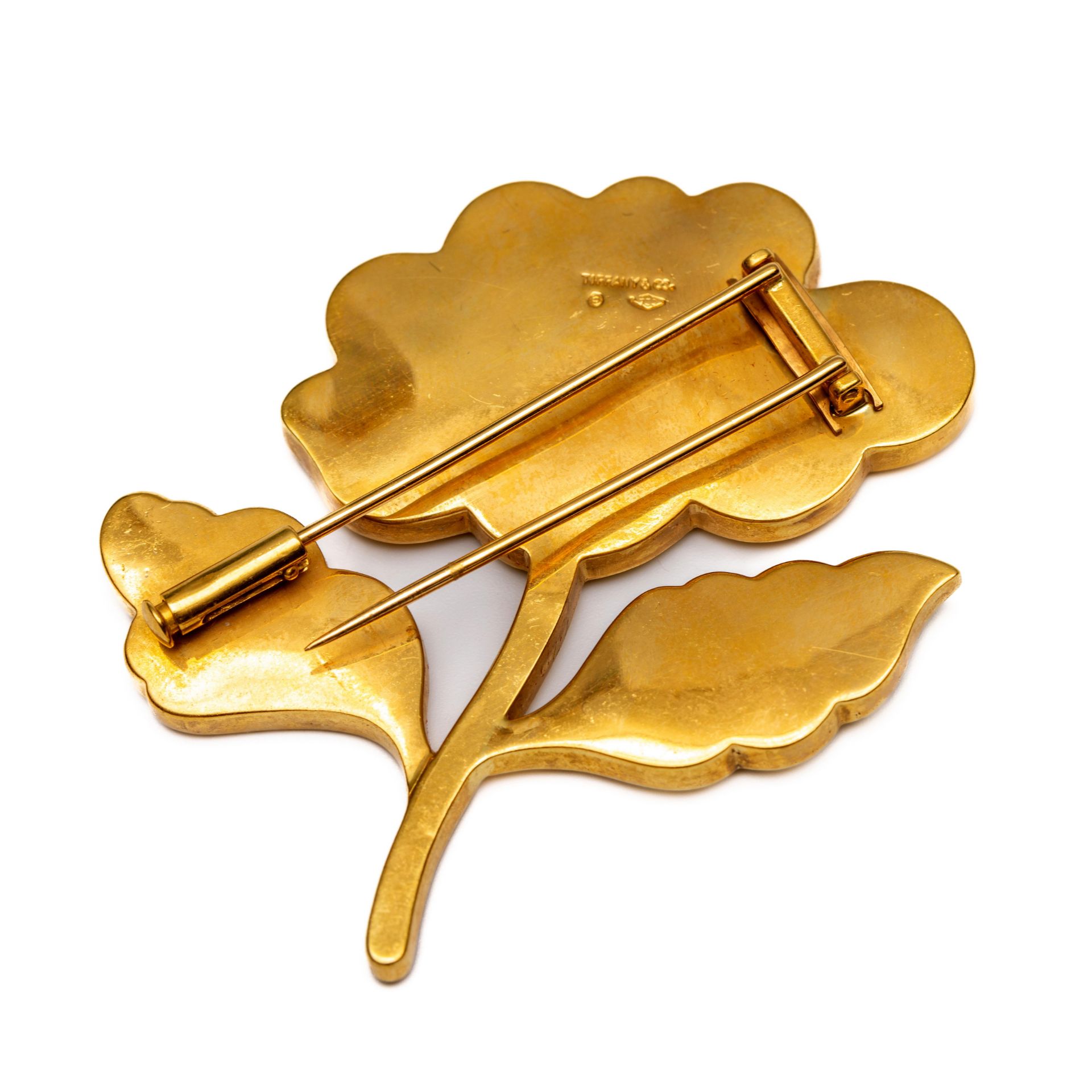 Tiffany & Co, 18 kt. gouden broche, - Image 3 of 3