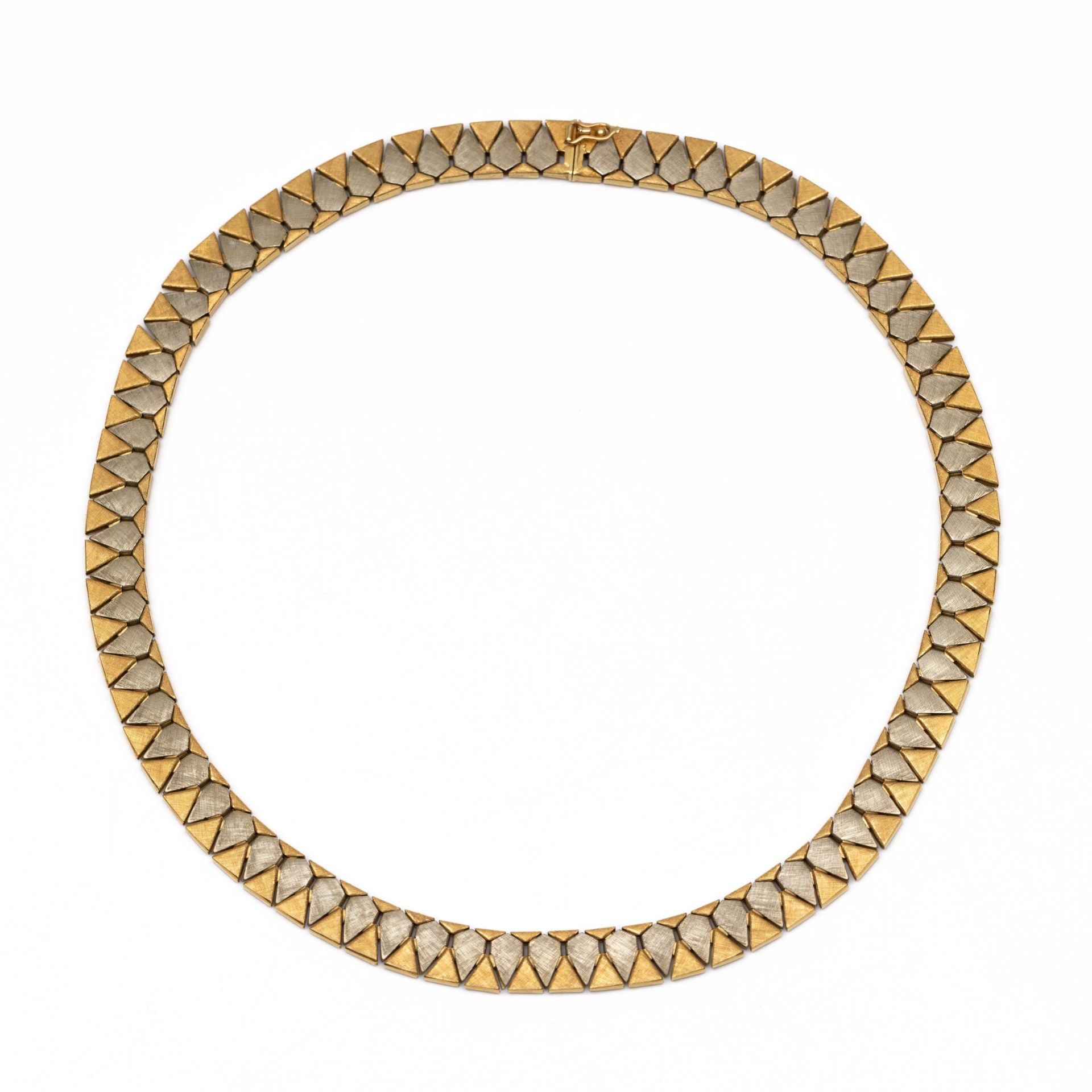 18 kt. Gouden choker, midden 20ste eeuw.