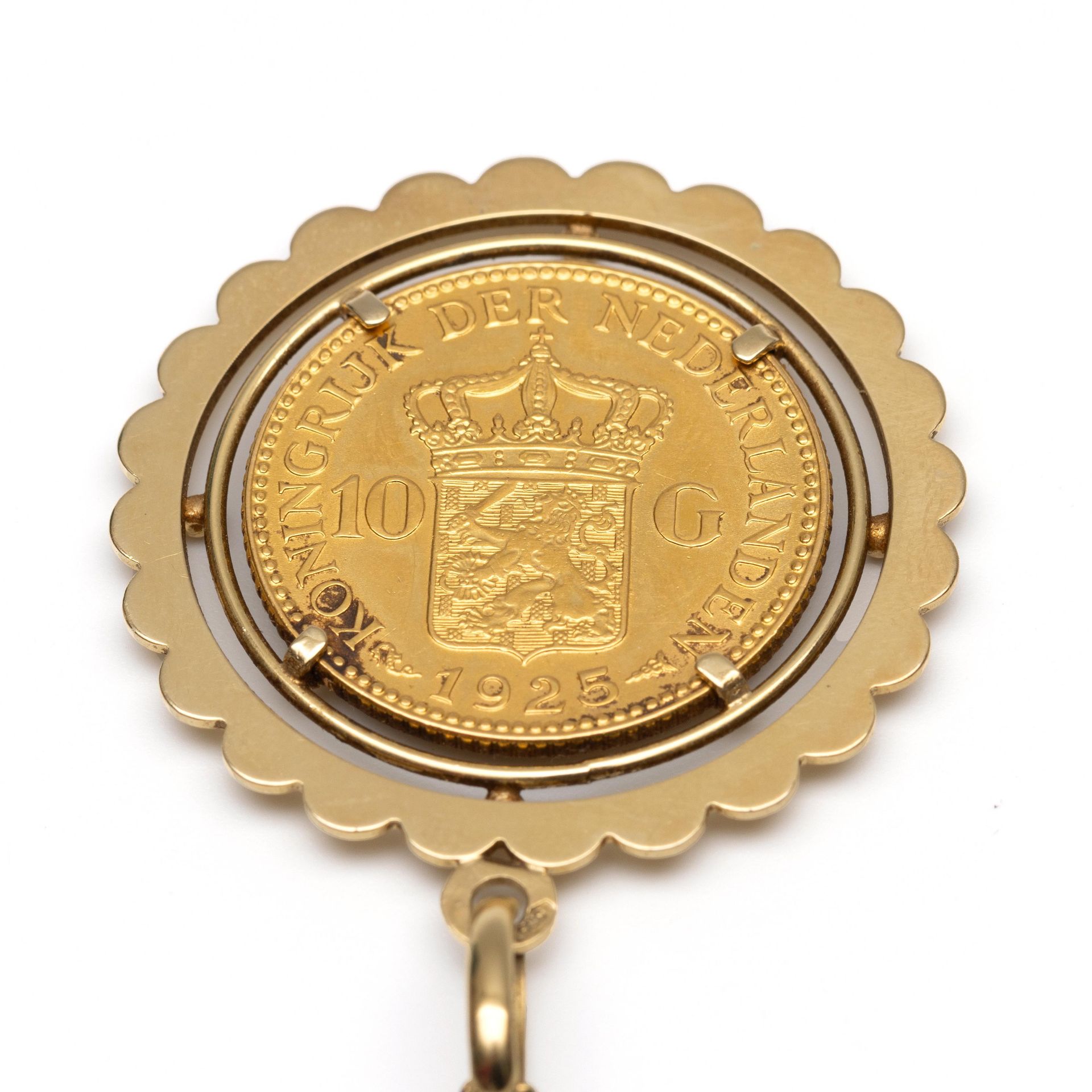 Gouden 10 gulden met Wilhelmina, 1925. - Bild 2 aus 2