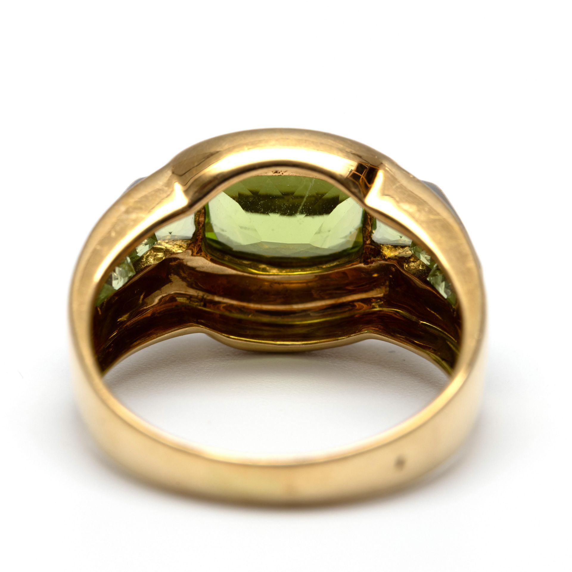 18 kt. Gouden ring, - Image 3 of 3