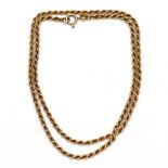 18 kt. Gouden koordcollier,