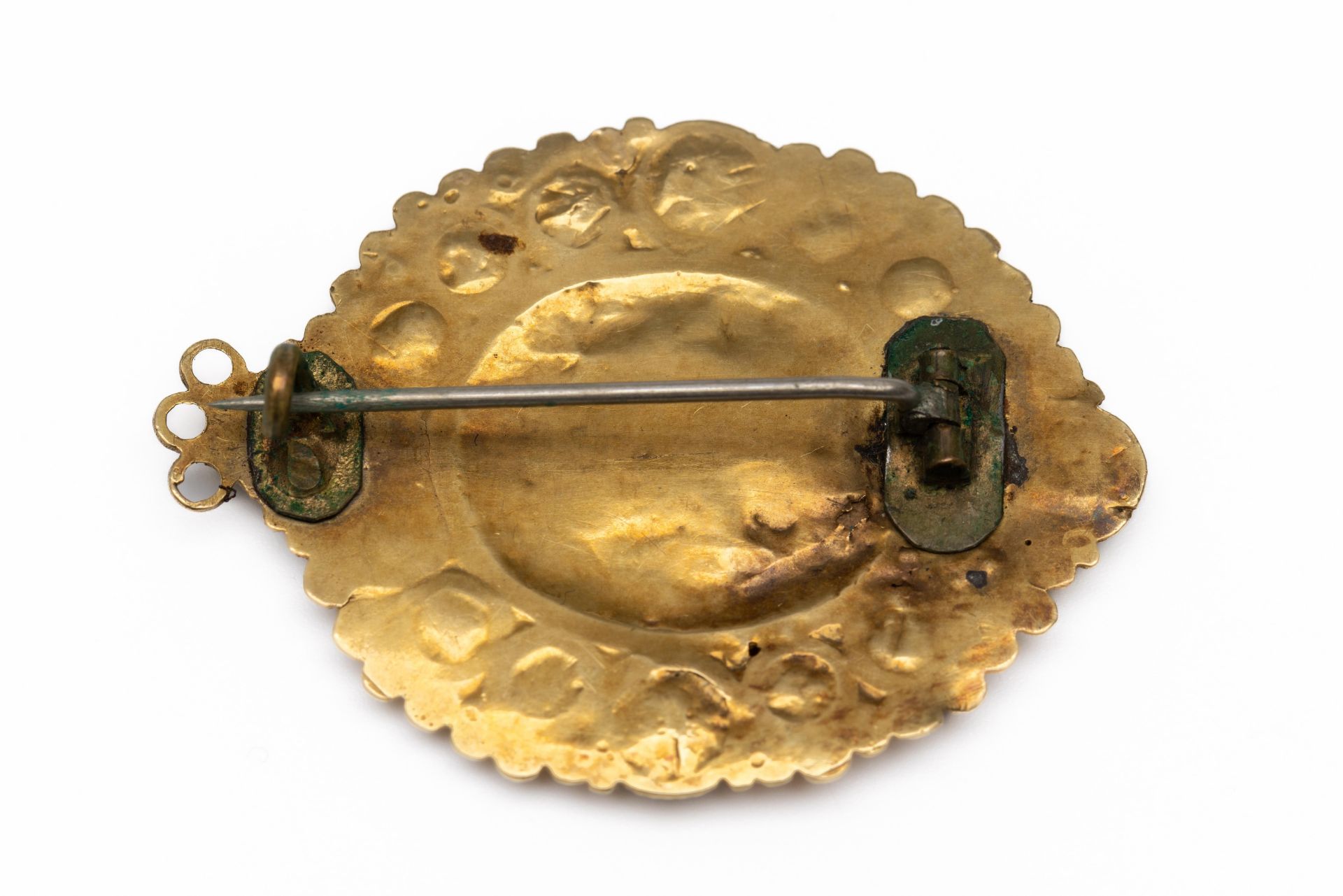 Gouden broche, vermoedelijk 18e eeuw. - Bild 2 aus 2