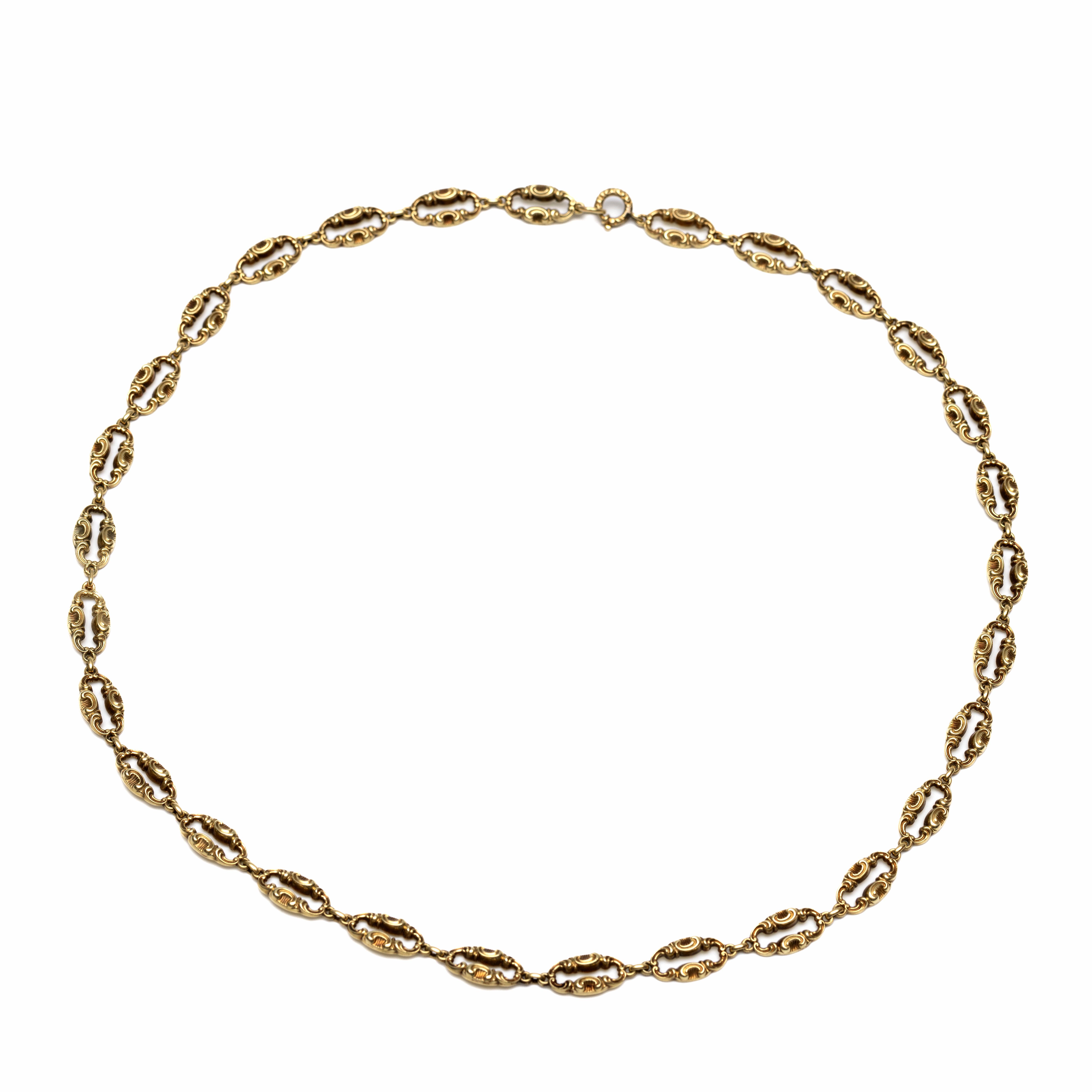 Gouden collier, 19e eeuw.