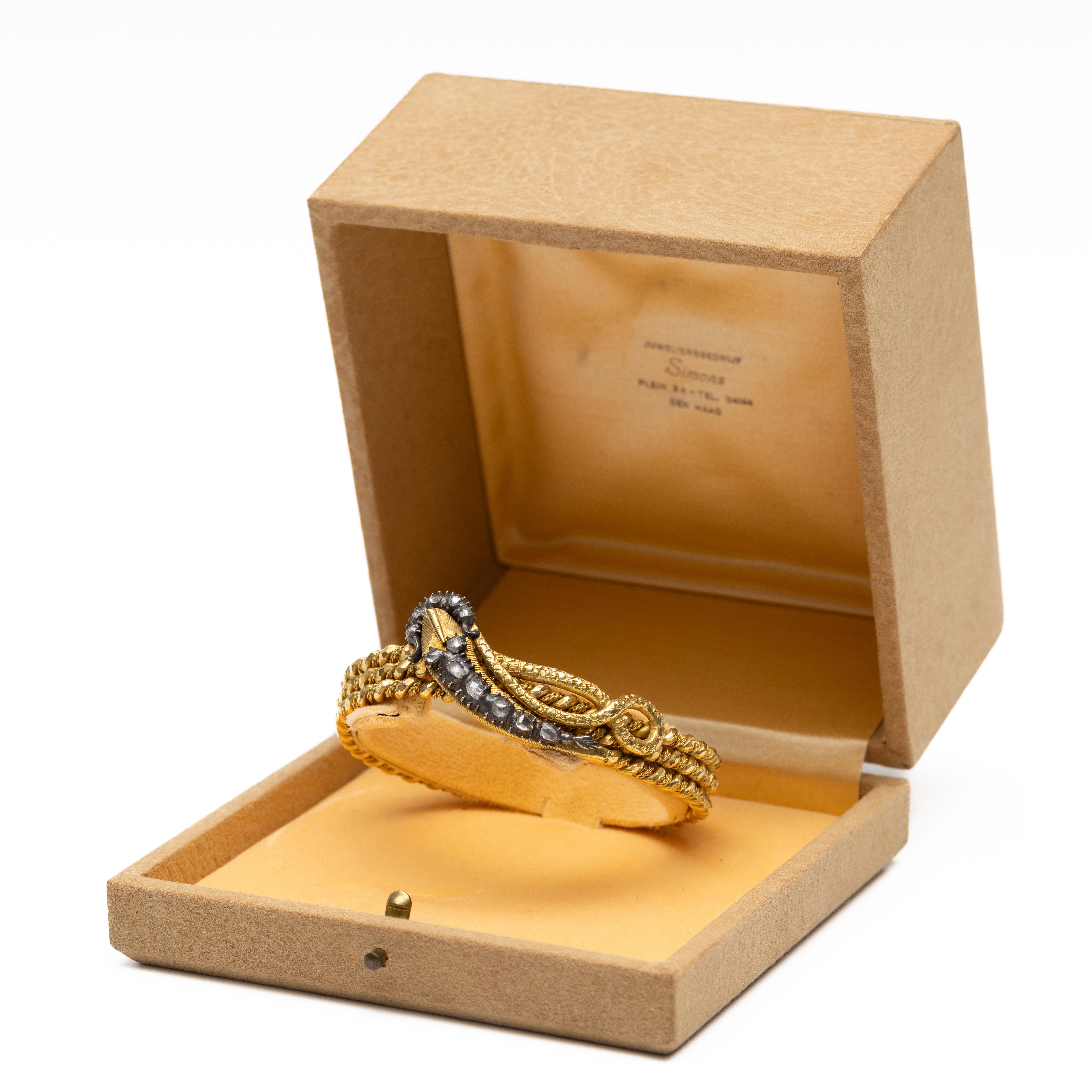 20 kt. Gouden stijve armband, zonder sluiting, - Image 2 of 3