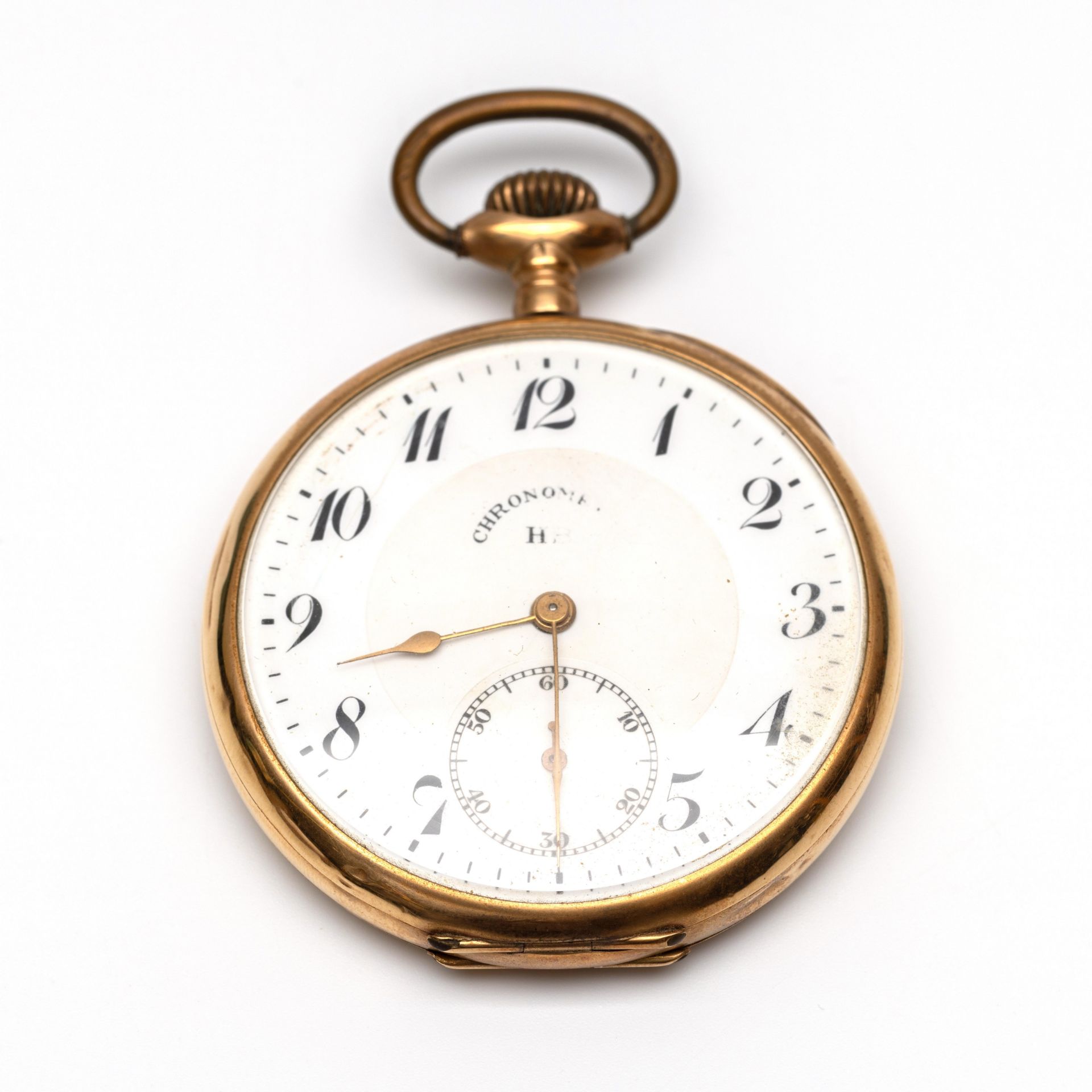 HB, 14 kt. gouden remontoir horloge, chronometer.