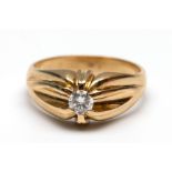 14 kt. Gouden gypsy ring,