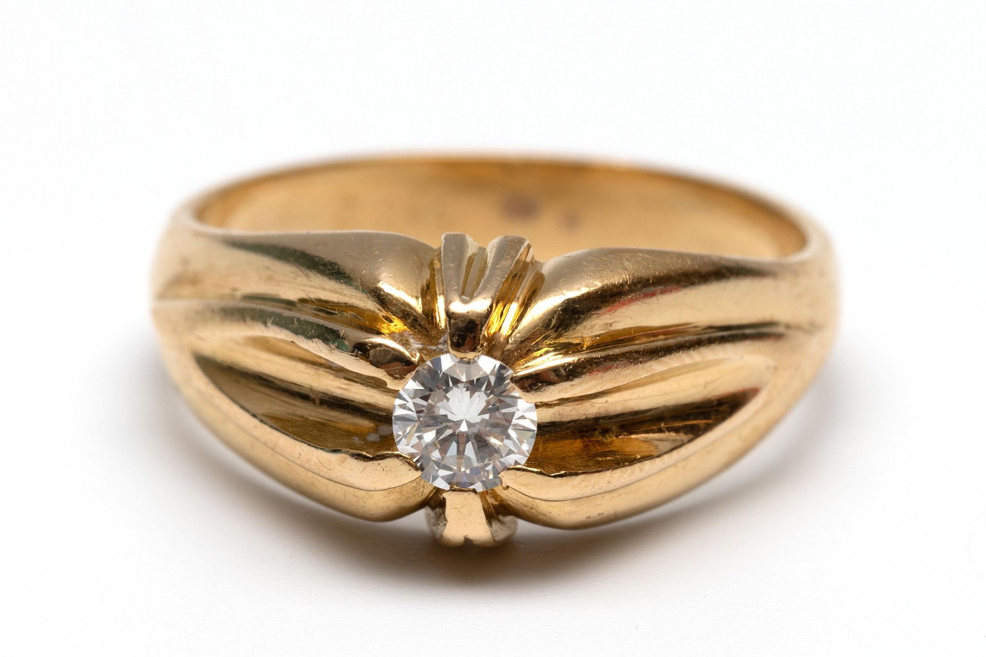 14 kt. Gouden gypsy ring,