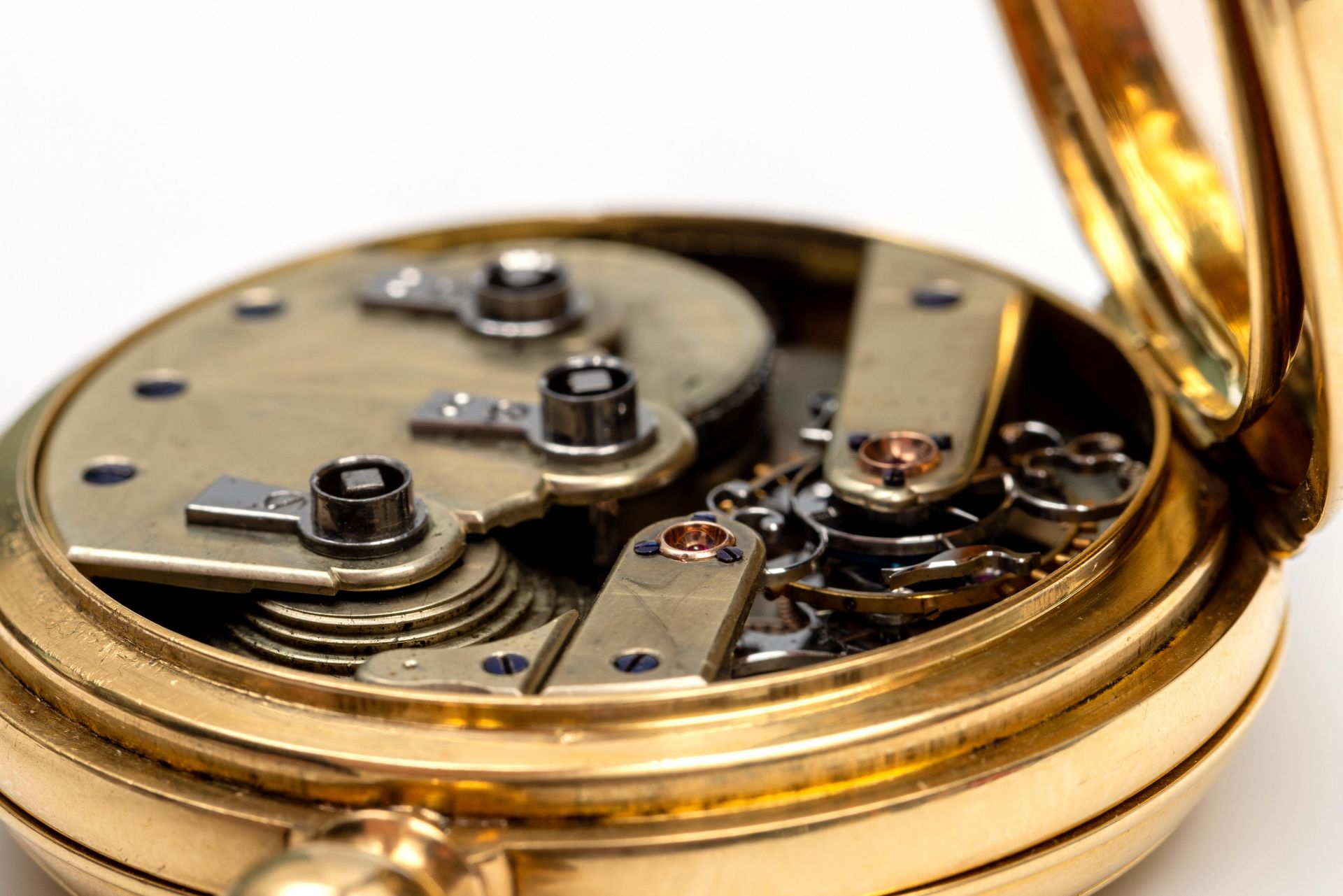 Frankrijk, mogelijk Henry Delolme, 18 kt. gouden chronometer zakhorloge met één-minuut tourbillon, c - Image 5 of 8