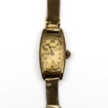 Eterna, 14 kt. gouden mechanisch dames polshorloge, Art Deco.