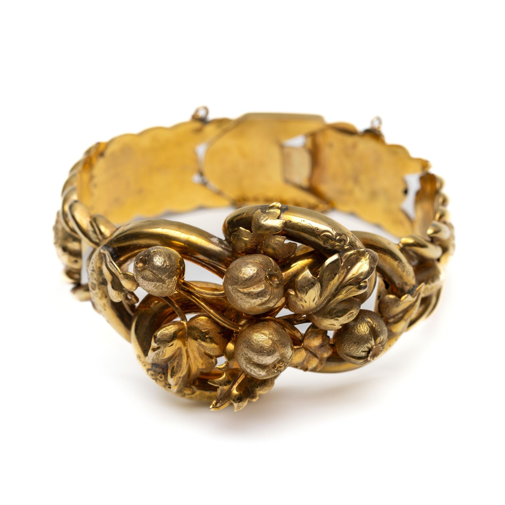 14 kt. gouden demi - parure, 19e eeuw, - Bild 4 aus 5