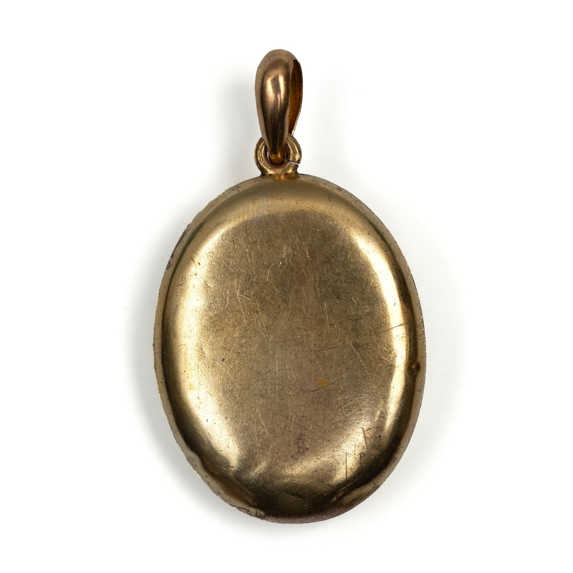 Frankrijk, 18 kt. gouden medaillon, ca. 1900. - Bild 2 aus 3