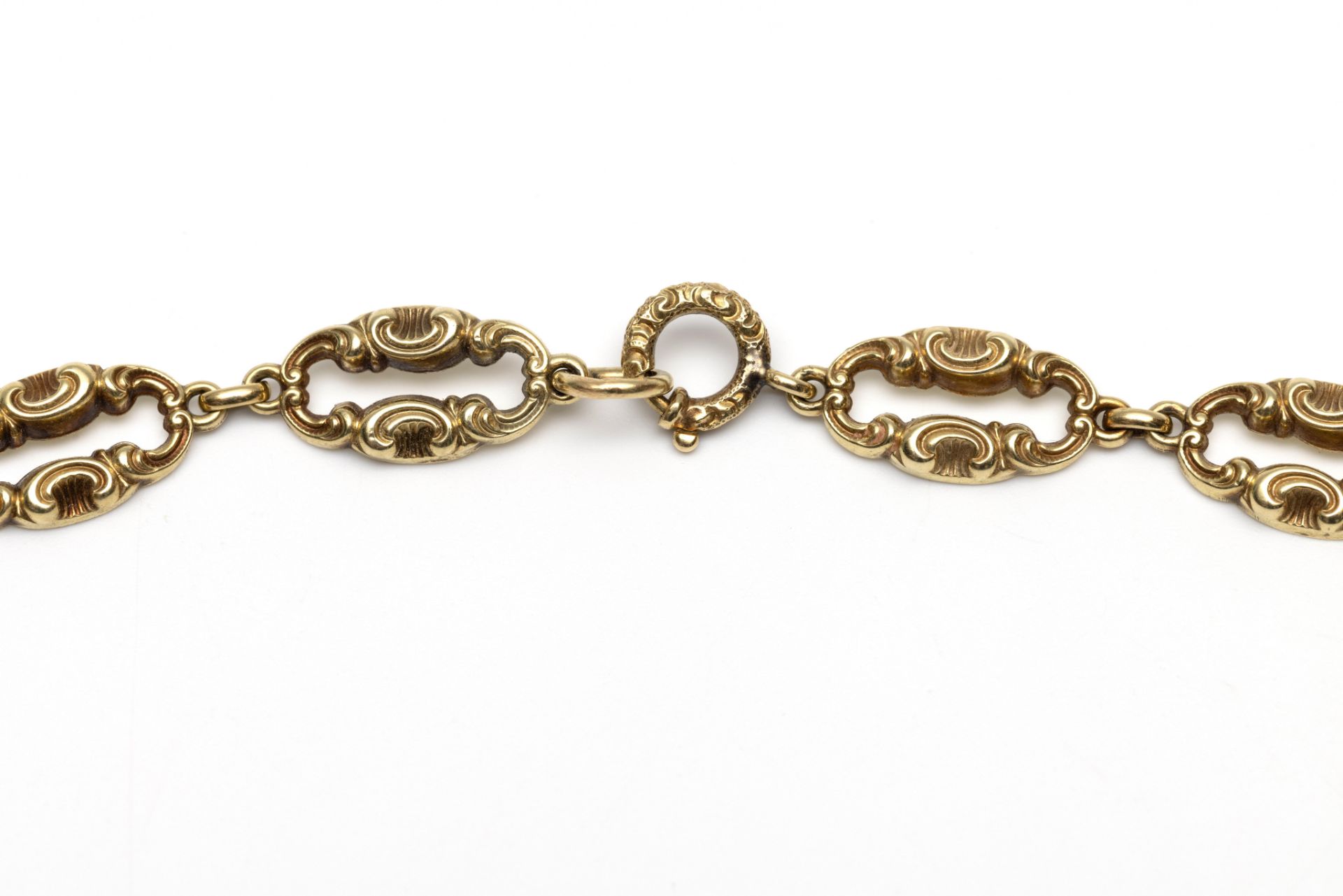 Gouden collier, 19e eeuw. - Image 2 of 2