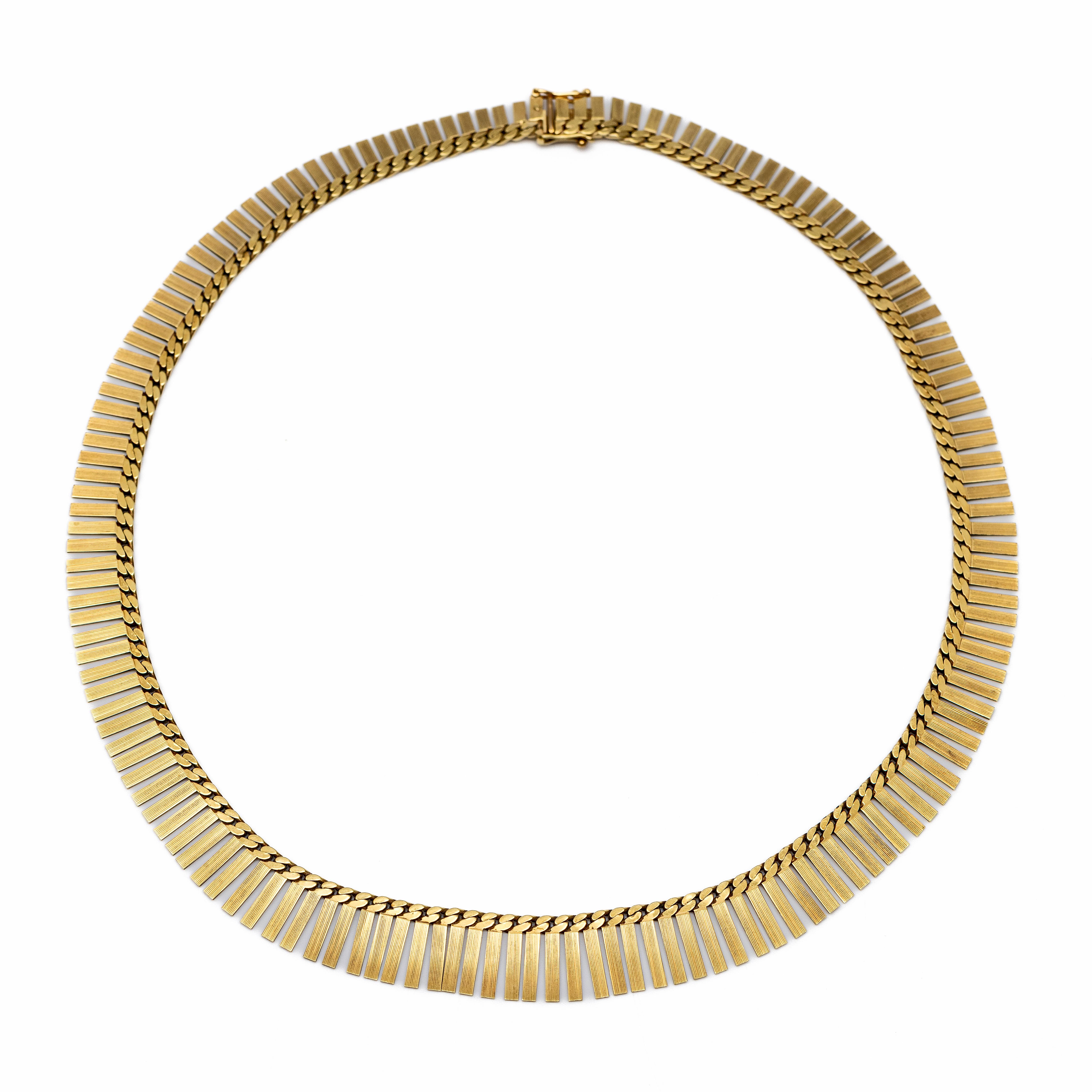 14 kt. Gouden collier, jaren '50. - Image 2 of 2