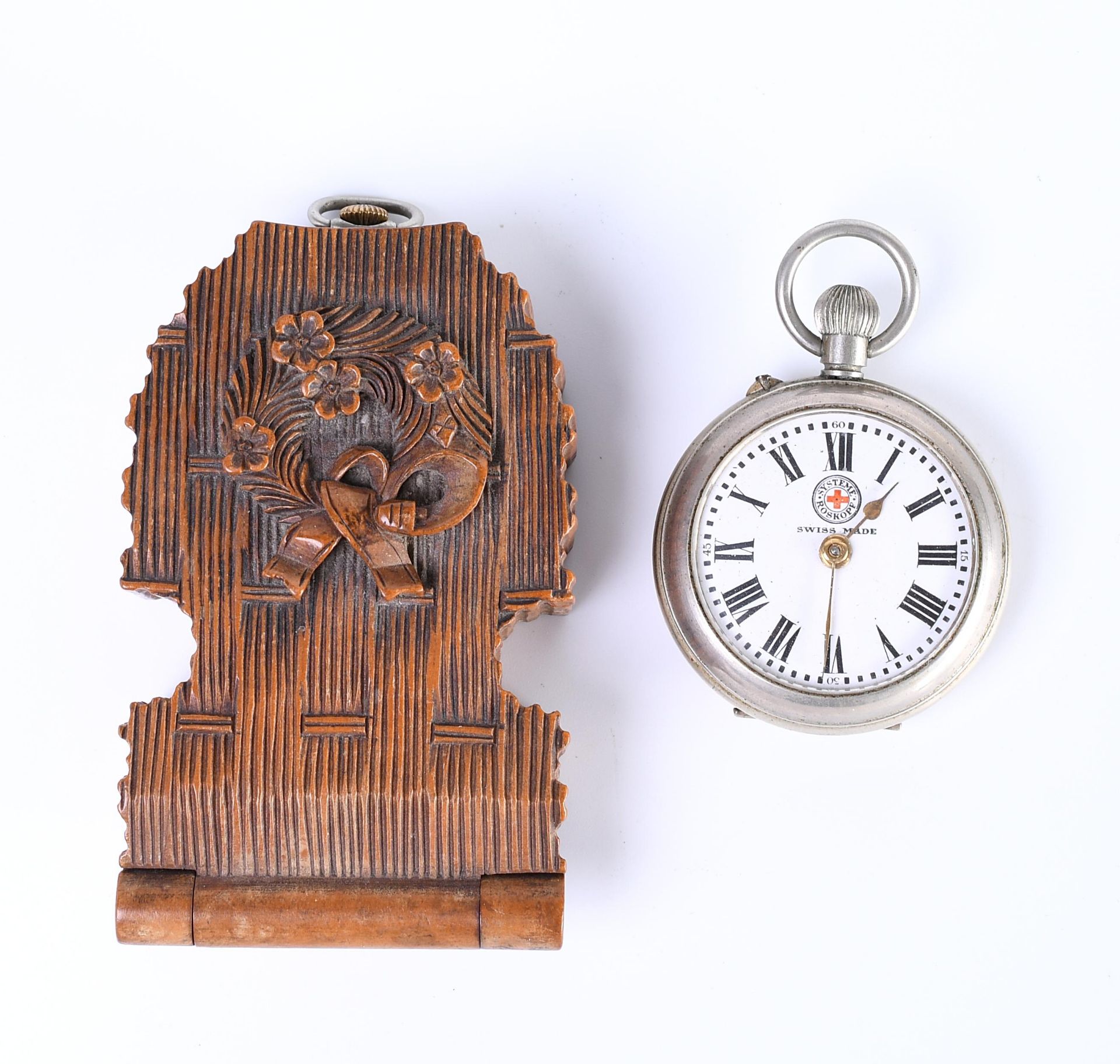 Twee zilveren remontoir horloges. - Image 3 of 3