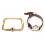 14 kt. Gouden armband,