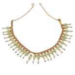 India, hooggehalte gouden collier, Champakali,