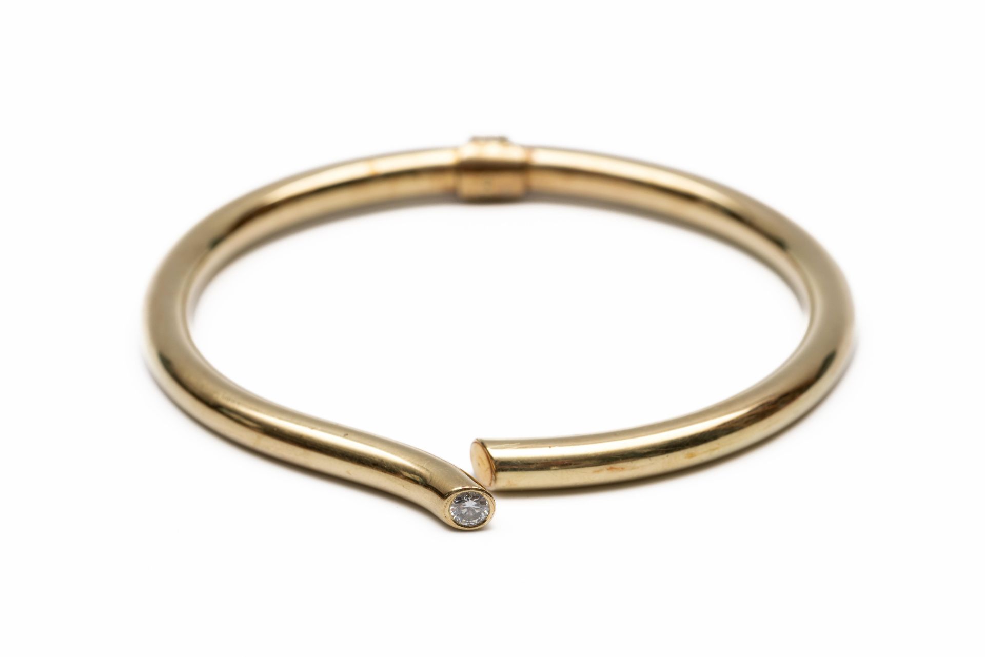 14 kt. Gouden spang armband.