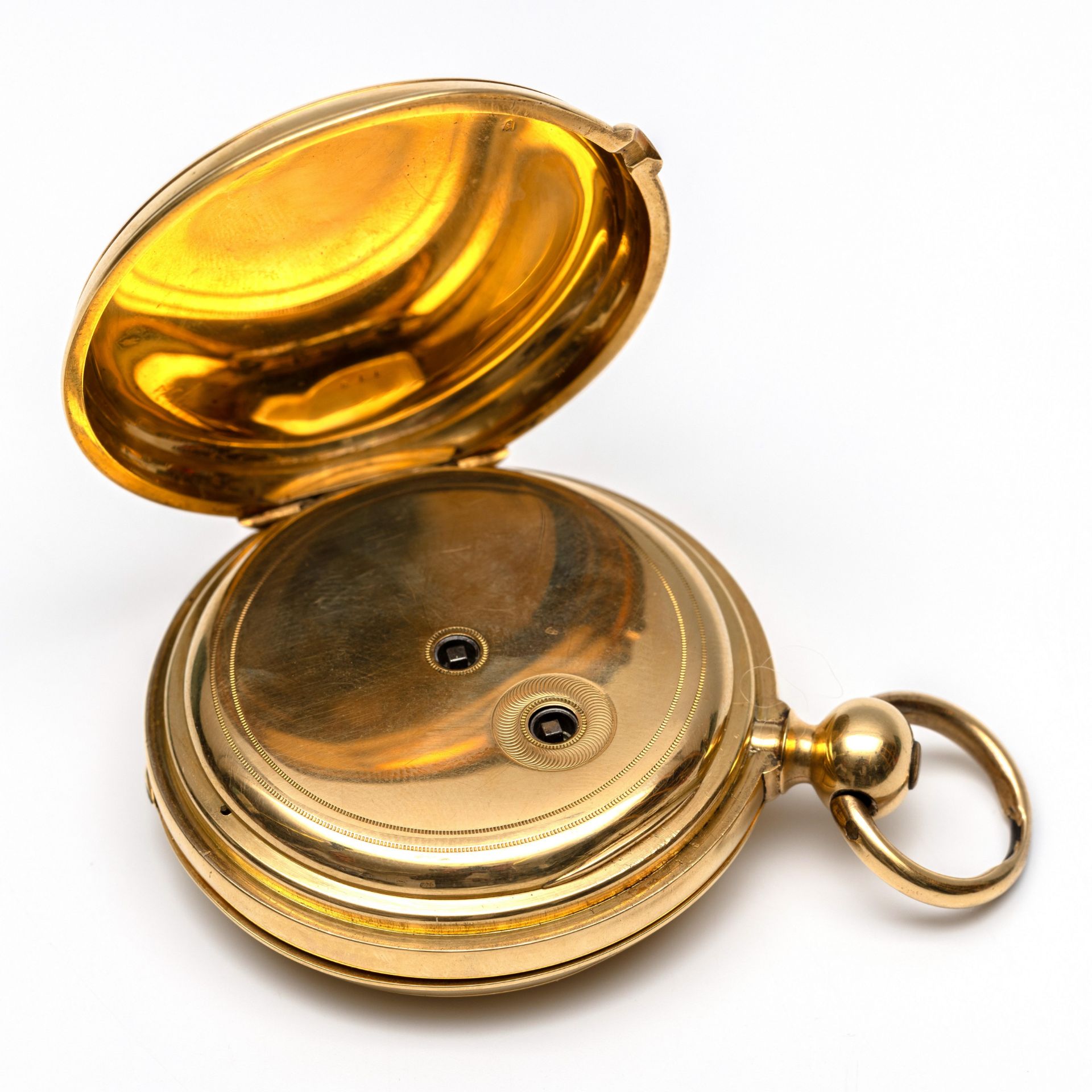 Frankrijk, mogelijk Henry Delolme, 18 kt. gouden chronometer zakhorloge met één-minuut tourbillon, c - Image 3 of 8