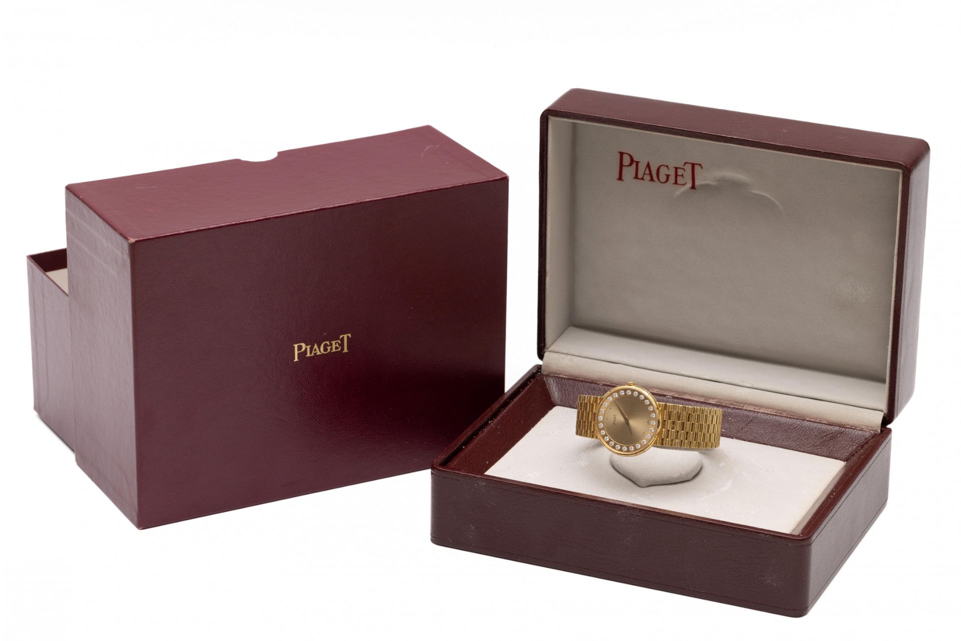 Piaget, 18 kt. gouden polshorloge, quartz. - Image 5 of 5