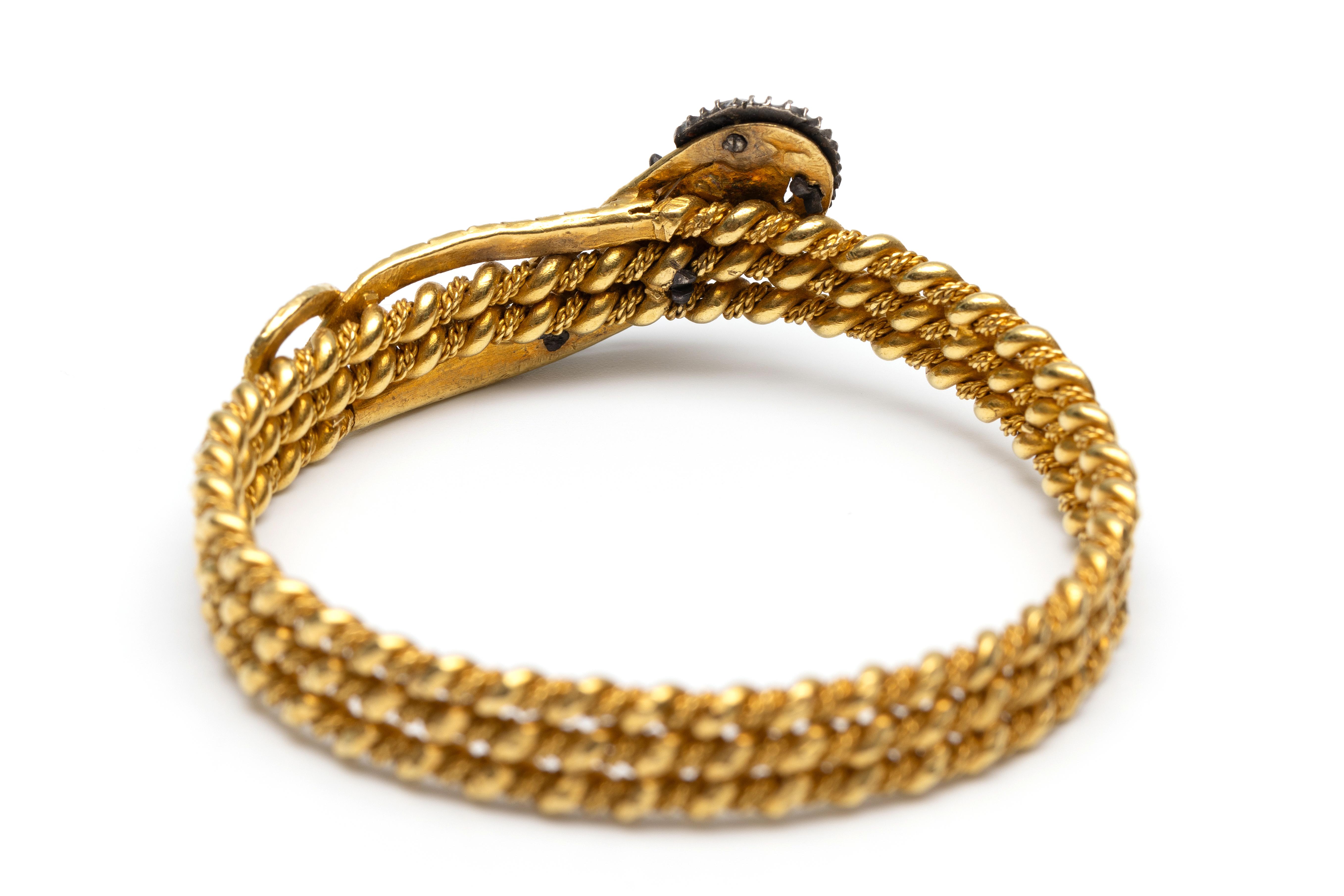 20 kt. Gouden stijve armband, zonder sluiting, - Image 3 of 3