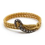 20 kt. Gouden stijve armband, zonder sluiting,