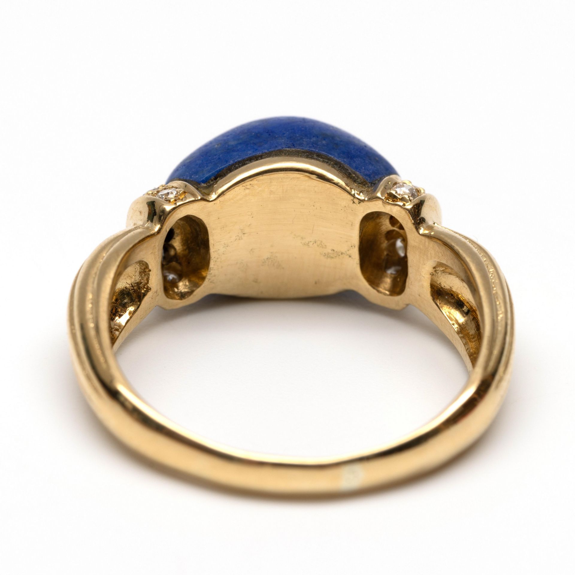 18 kt. Gouden ring, - Image 3 of 3