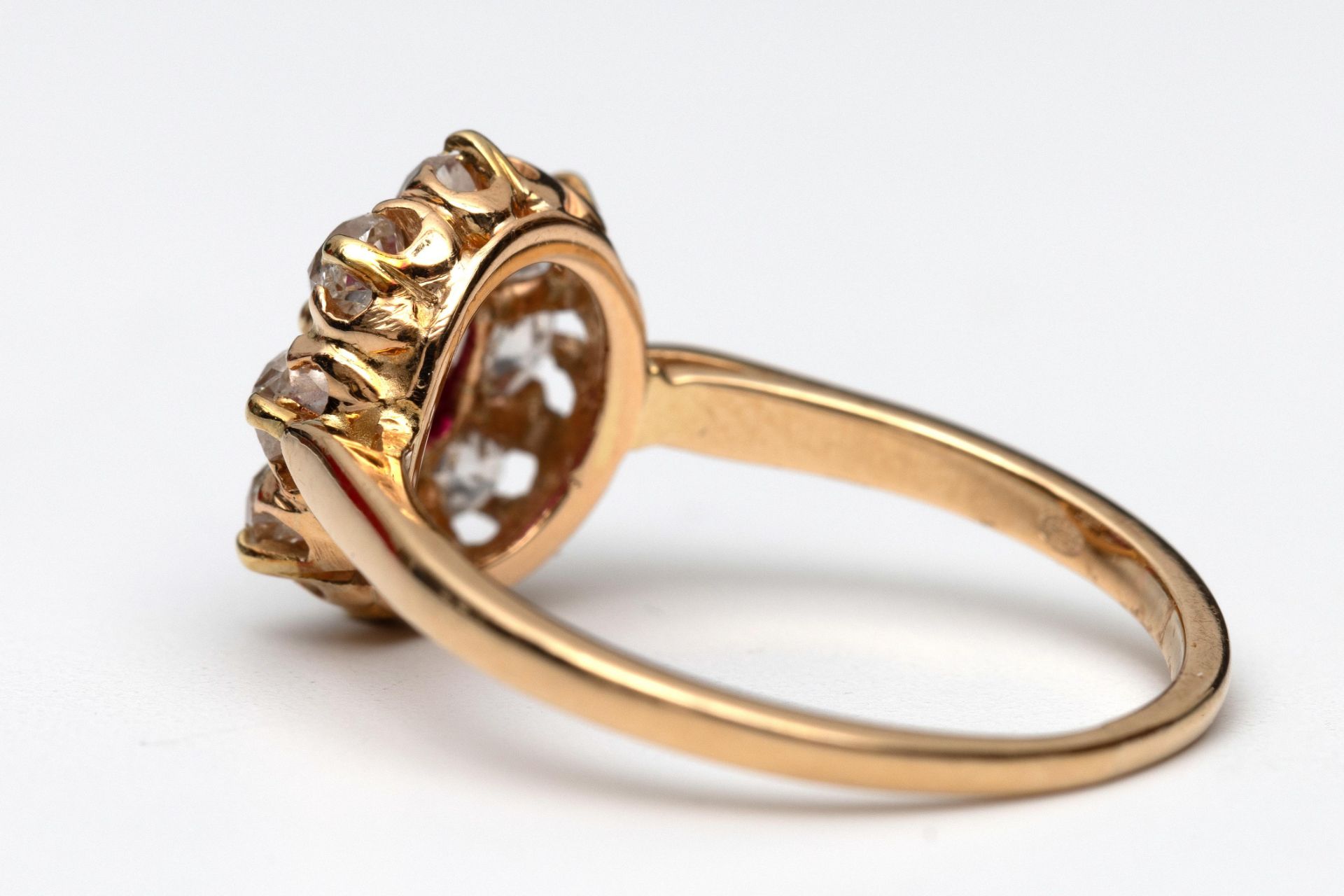 14 kt. Gouden ring - Image 2 of 2