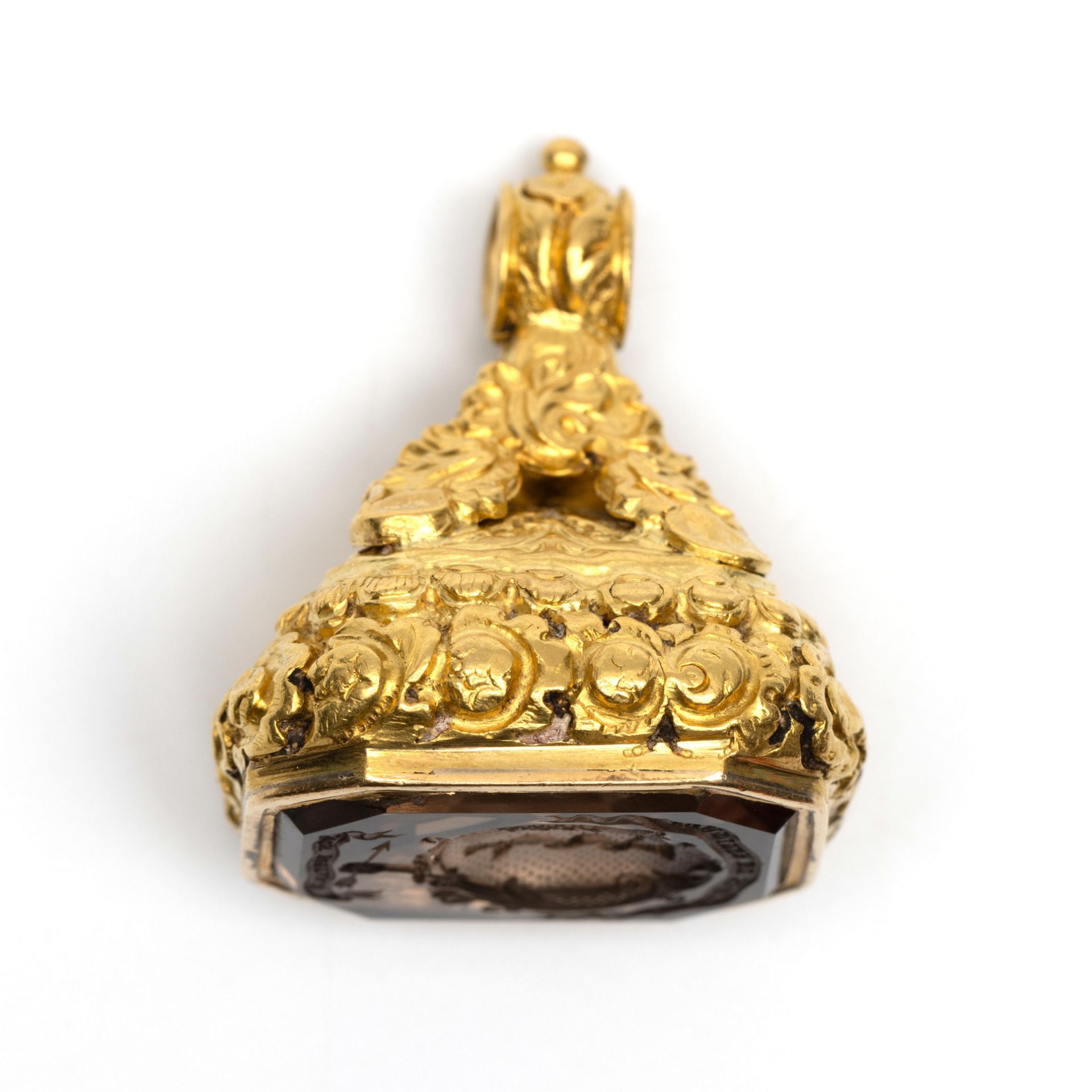 18 kt. Gouden cachet, 19e eeuw.