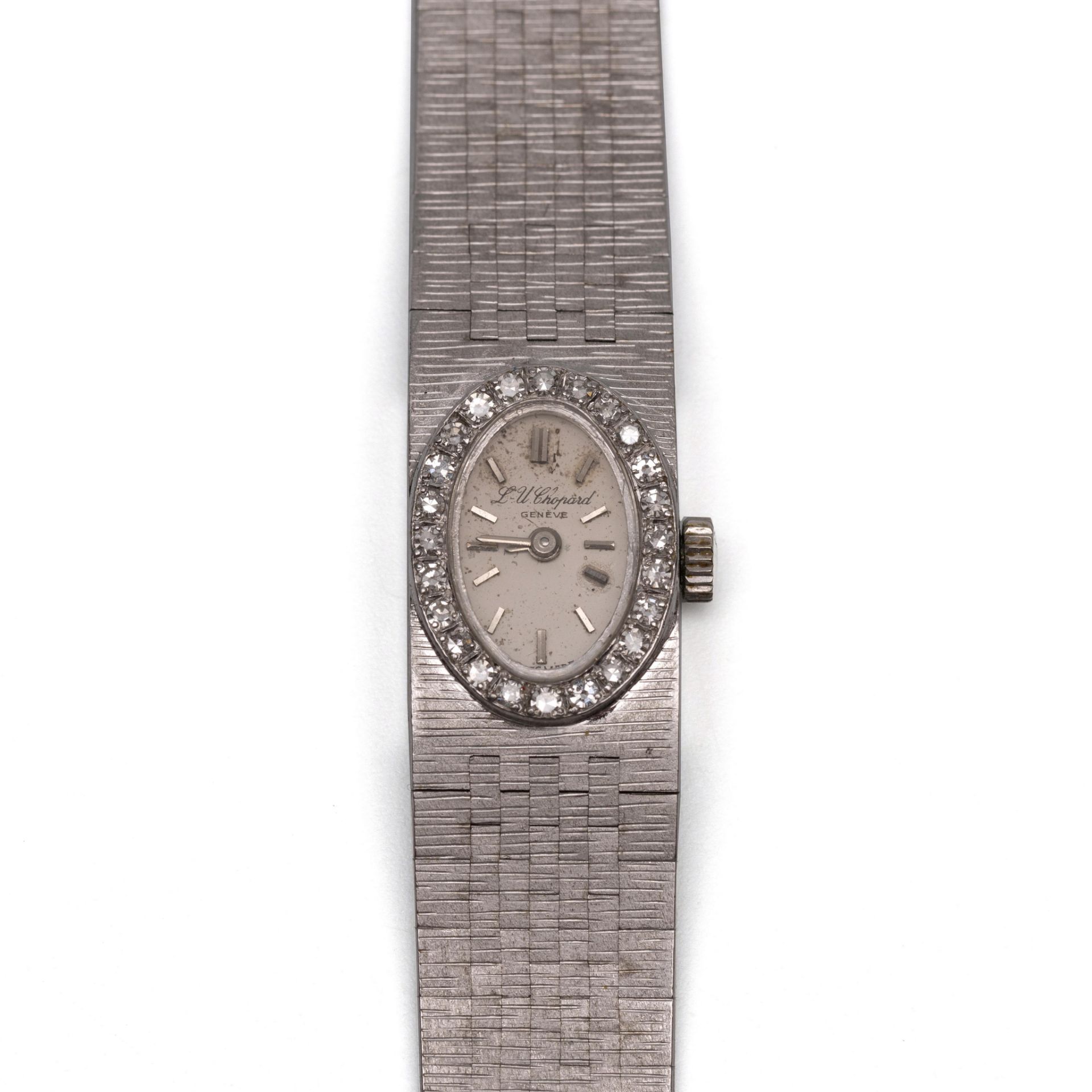 Chopard, 18 kt. witgouden dames mechanisch polshorloge, jaren '60. - Image 2 of 2