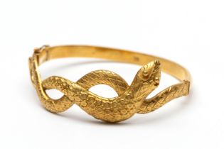 22 kt. Gouden stijve armband.