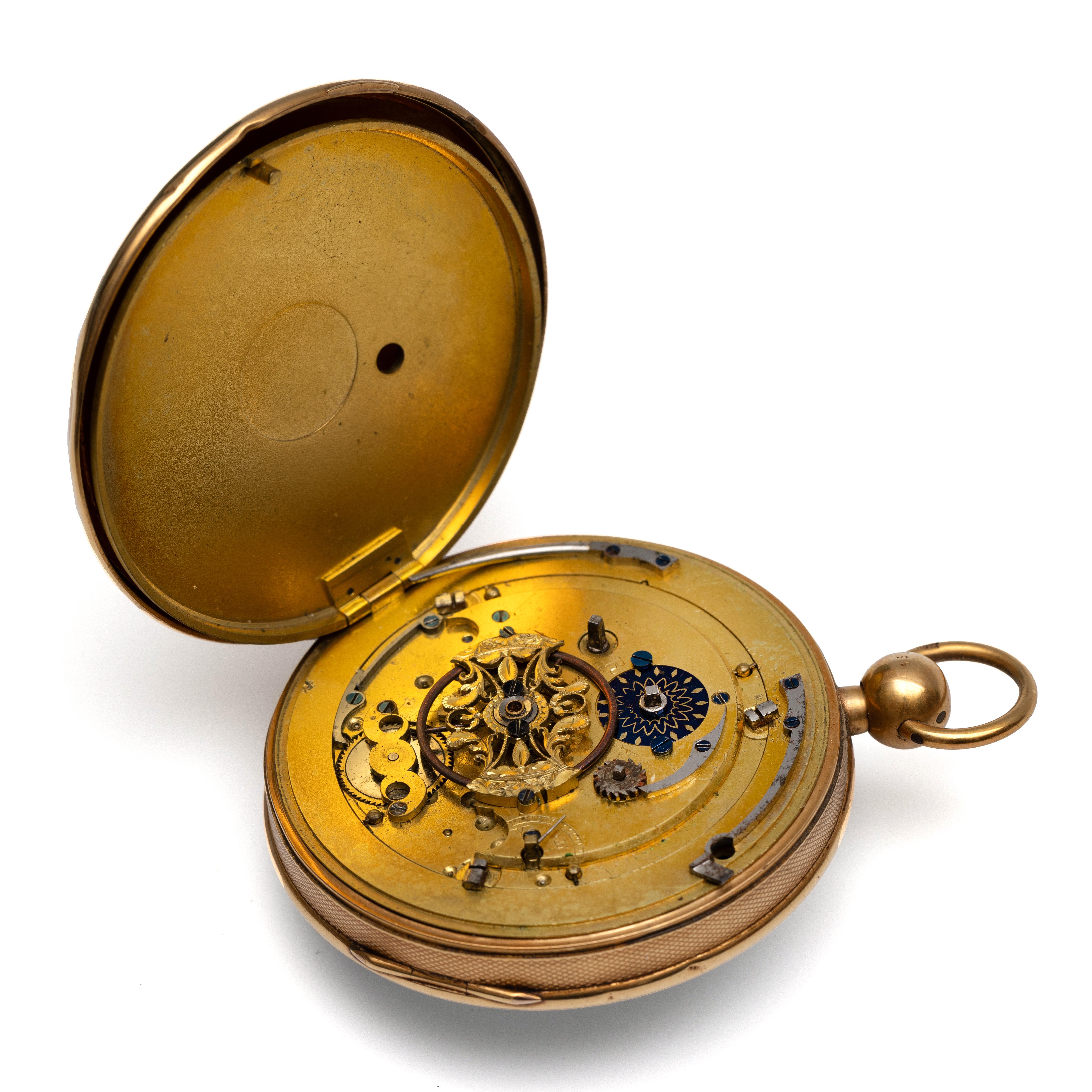 Gouden sleutelhorloge, ca. 1800. - Bild 2 aus 3