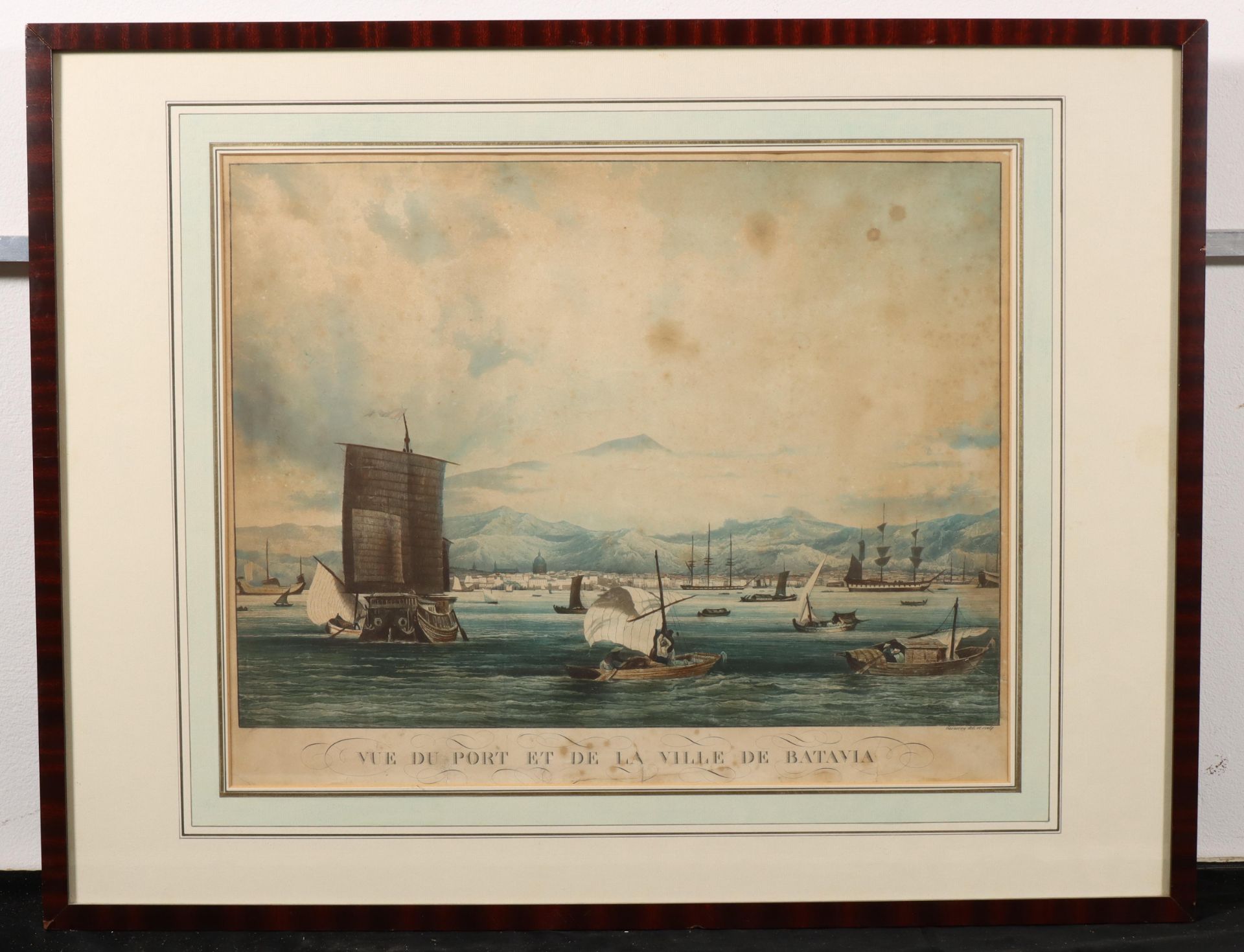 Vier gravures, 18e eeuw en een litho, 19e eeuw, - Image 2 of 6