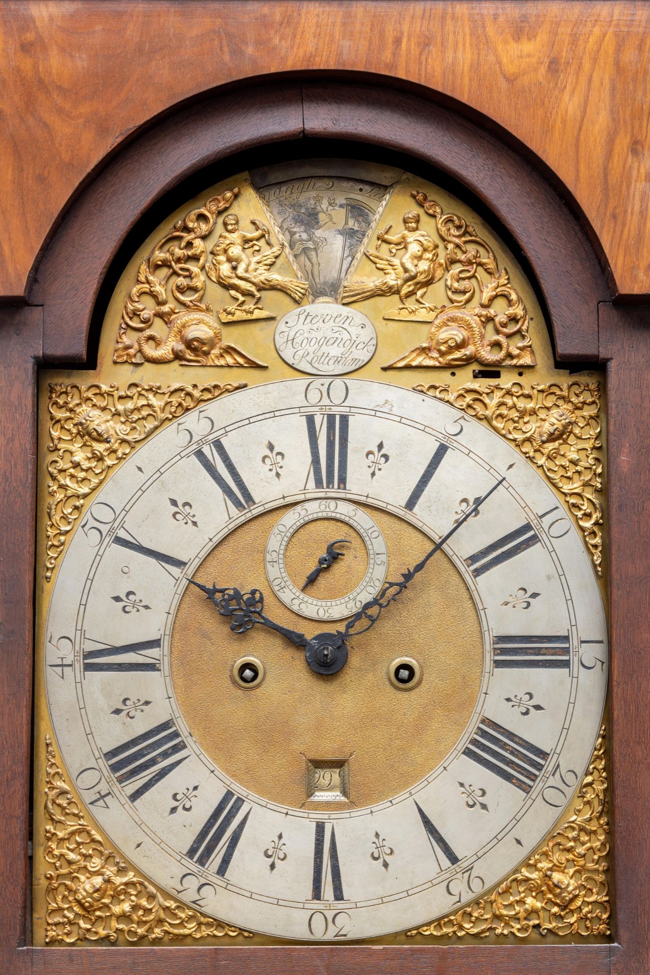 Staande klok, Steven Hoogendijck, Rotterdam, 18e eeuw. - Bild 2 aus 2