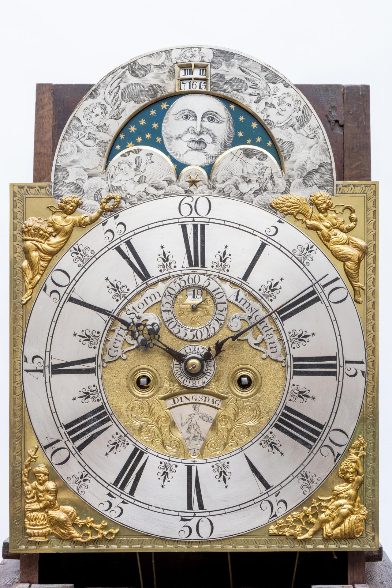 Staand horloge, Gerrit Storm Amsterdam, circa 1740. - Bild 2 aus 3